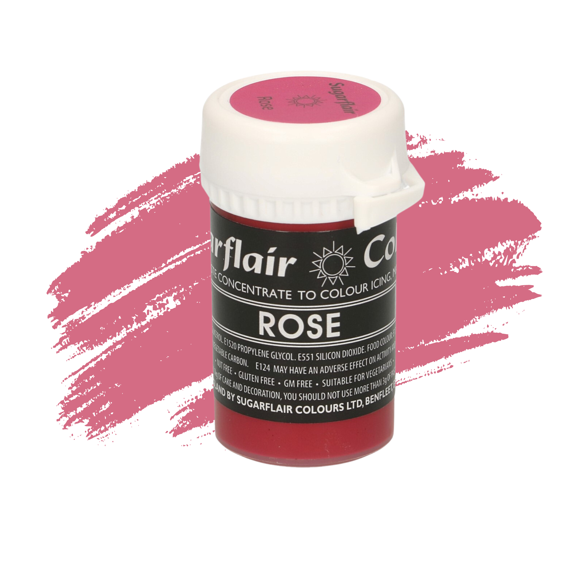 Sugarflair Paste Colours Concentrated Food Colouring - Pastel Rose - 25g