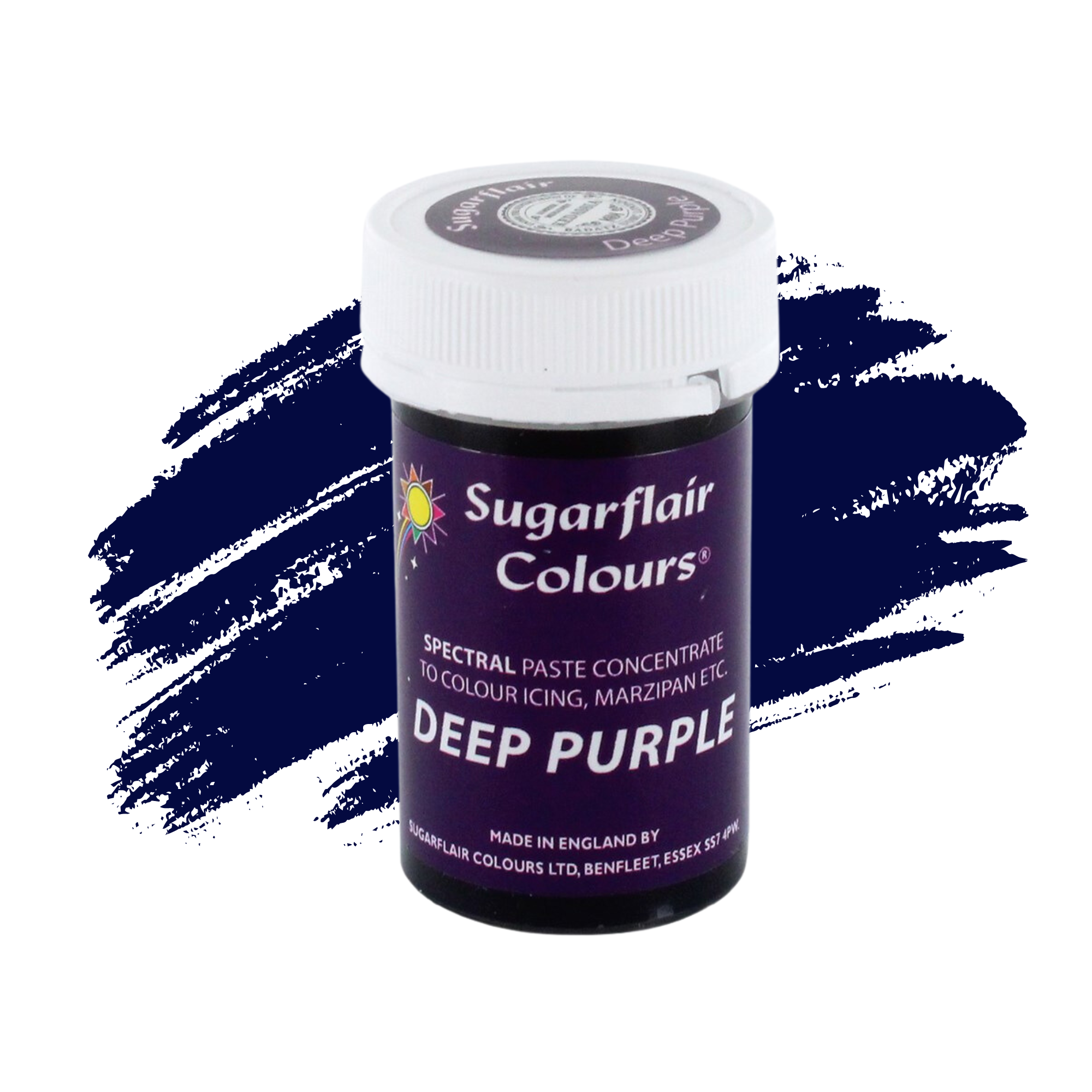 Sugarflair Paste Colours Concentrated Food Colouring - Spectral Deep Purple - 25g