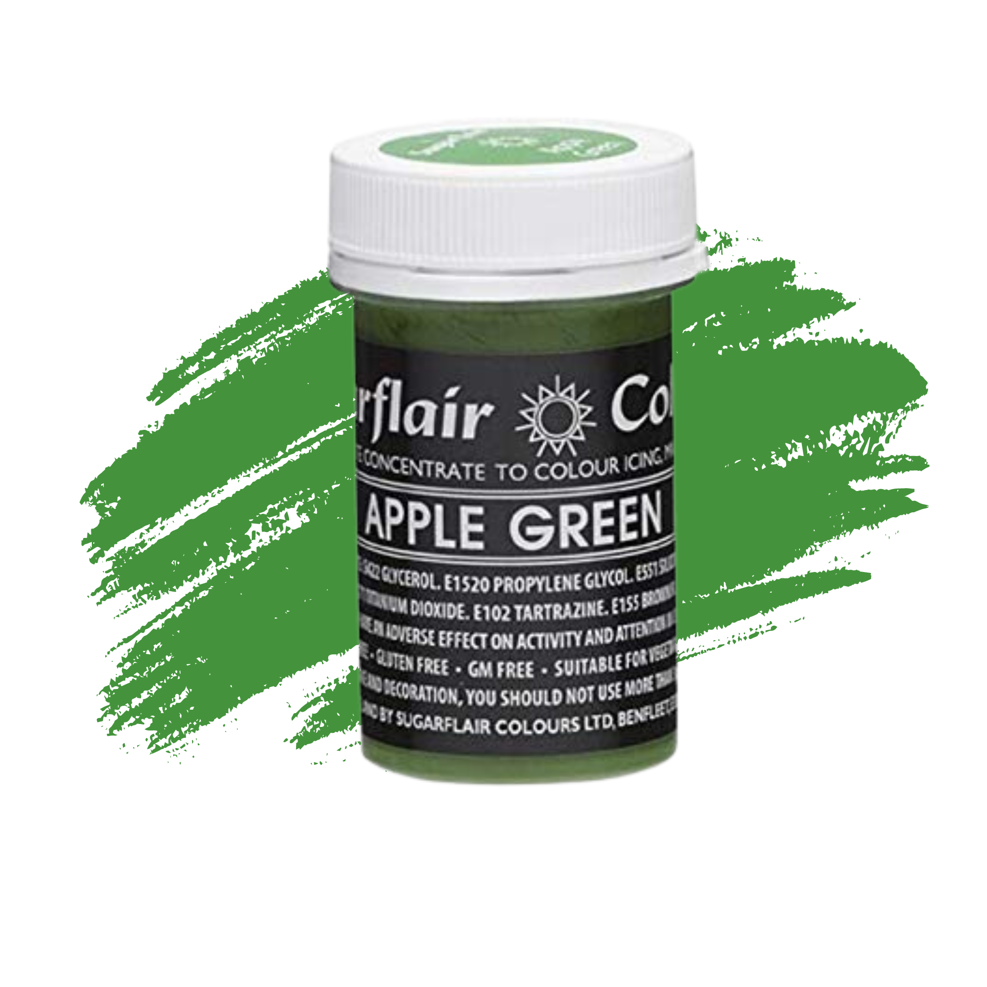Sugarflair Paste Colours Concentrated Food Colouring - Pastel Apple Green - 25g