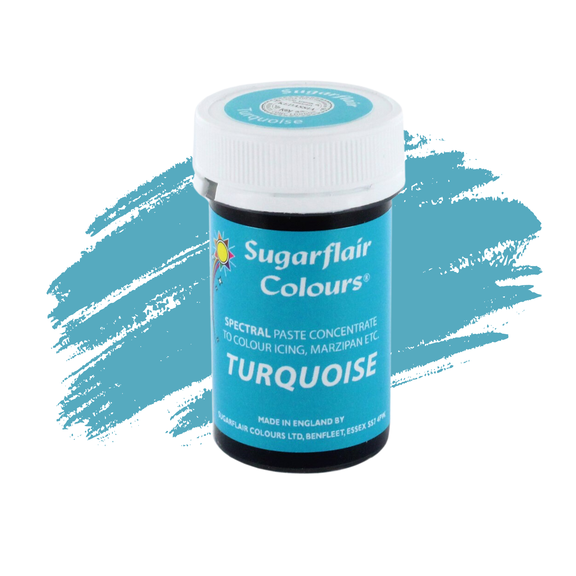 Sugarflair Paste Colours Concentrated Food Colouring - Spectral Turquoise - 25g
