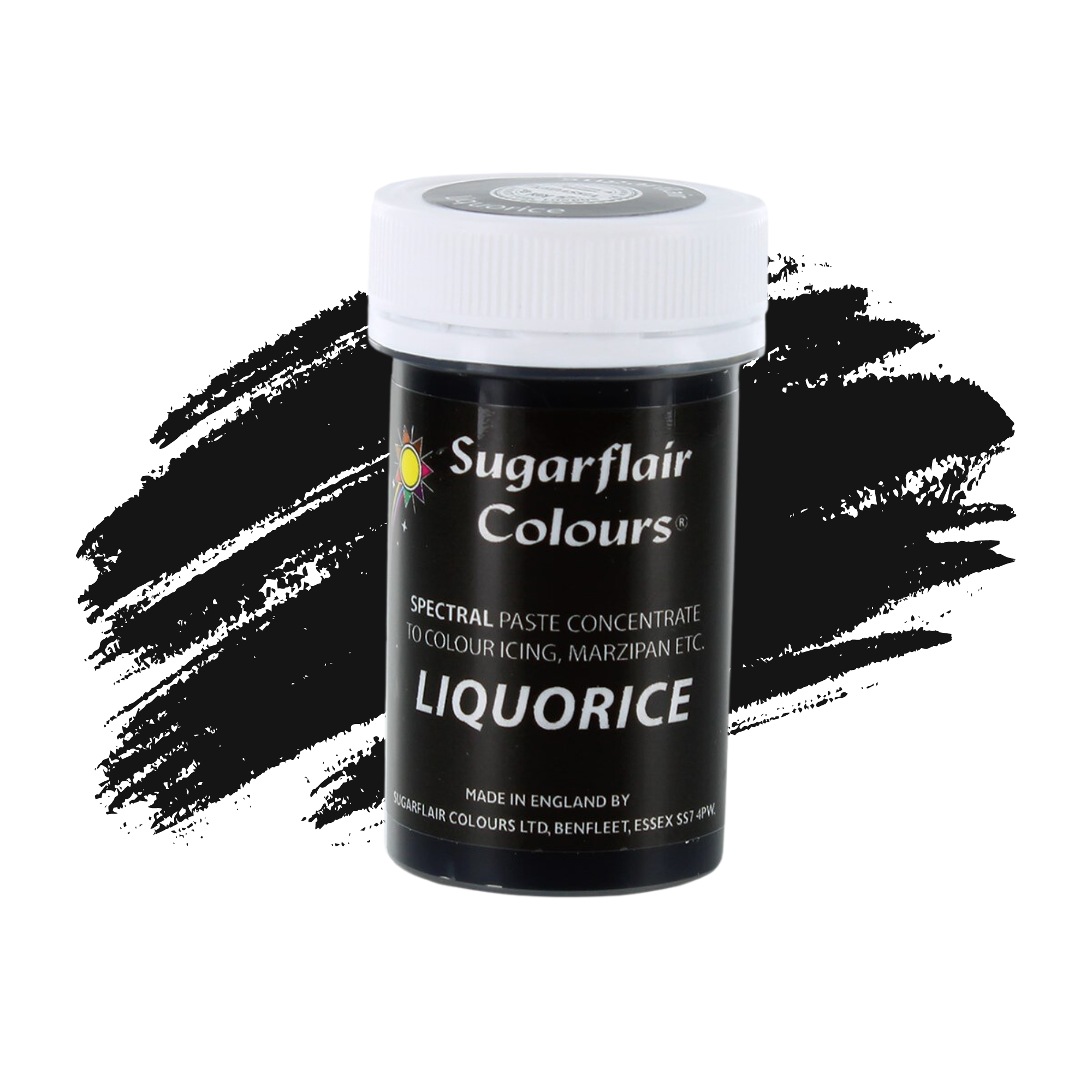 Sugarflair Paste Colours Concentrated Food Colouring - Spectral Liquorice Black - 25g