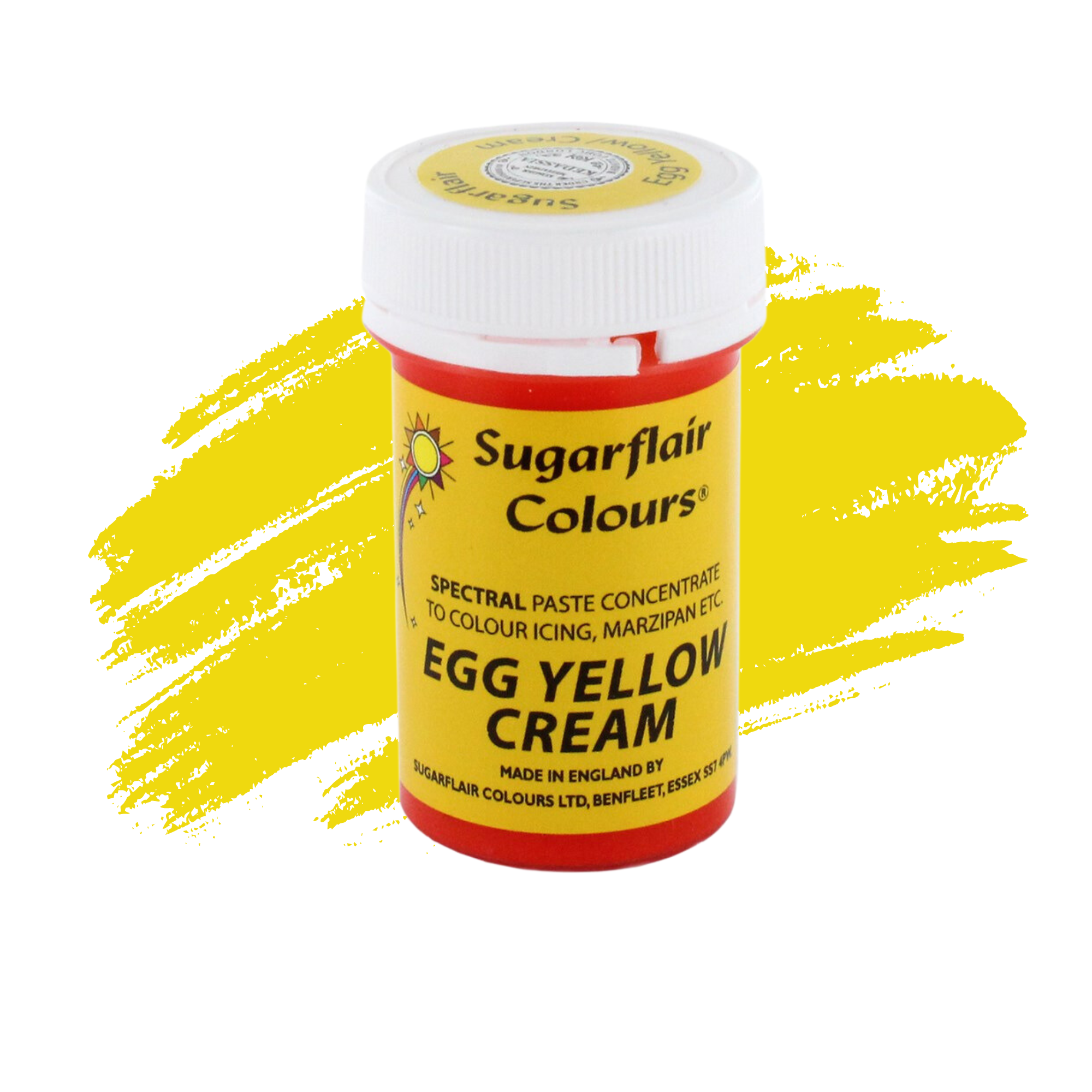 Sugarflair Paste Colours Concentrated Food Colouring - Spectral Egg Yellow - 25g