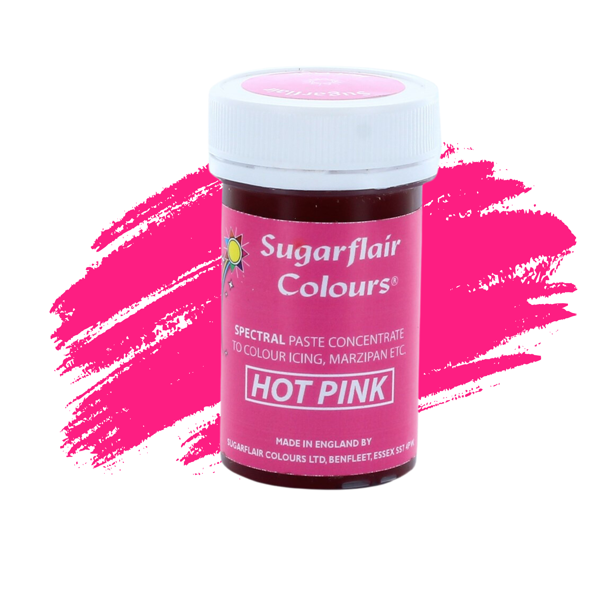 Sugarflair Paste Colours Concentrated Food Colouring - Spectral Hot Pink - 25g