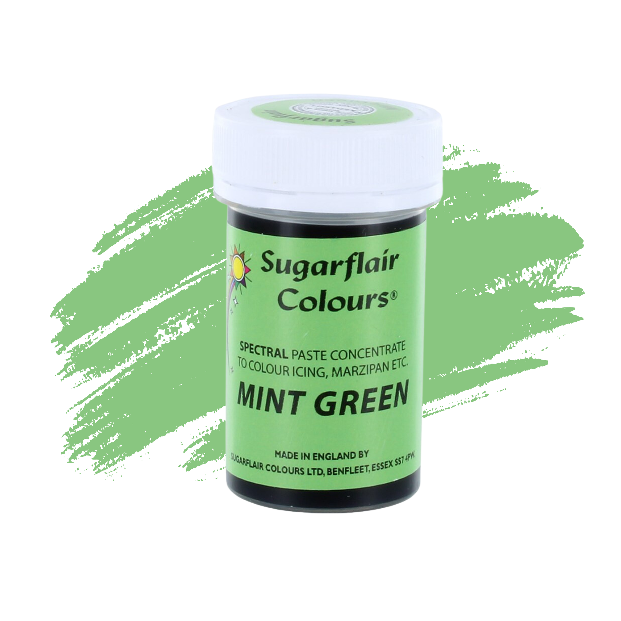Sugarflair Paste Colours Concentrated Food Colouring - Spectral Mint Green - 25g