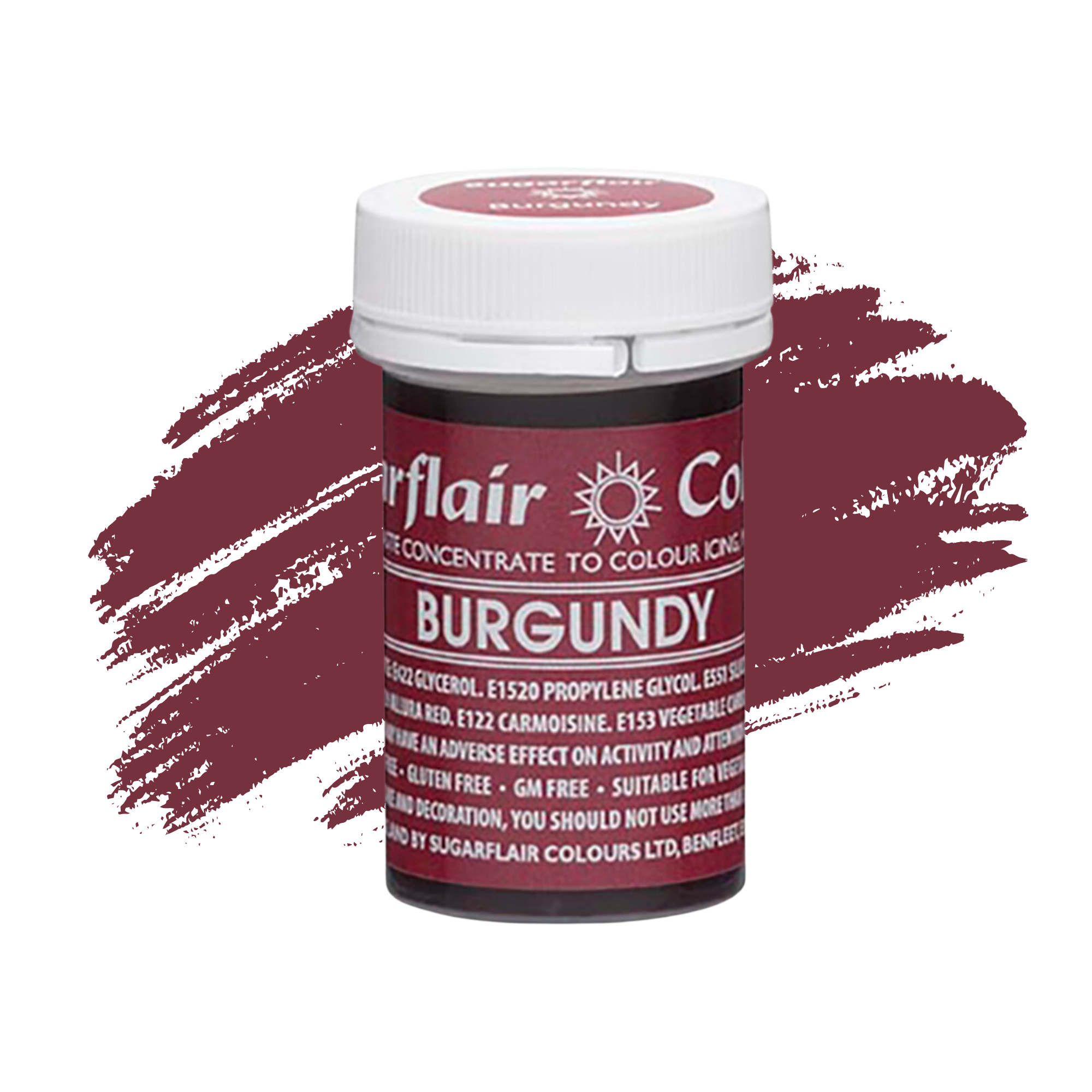 Sugarflair Paste Colours Concentrated Food Colouring - Spectral Burgundy - 25g - Kate's Cupboard