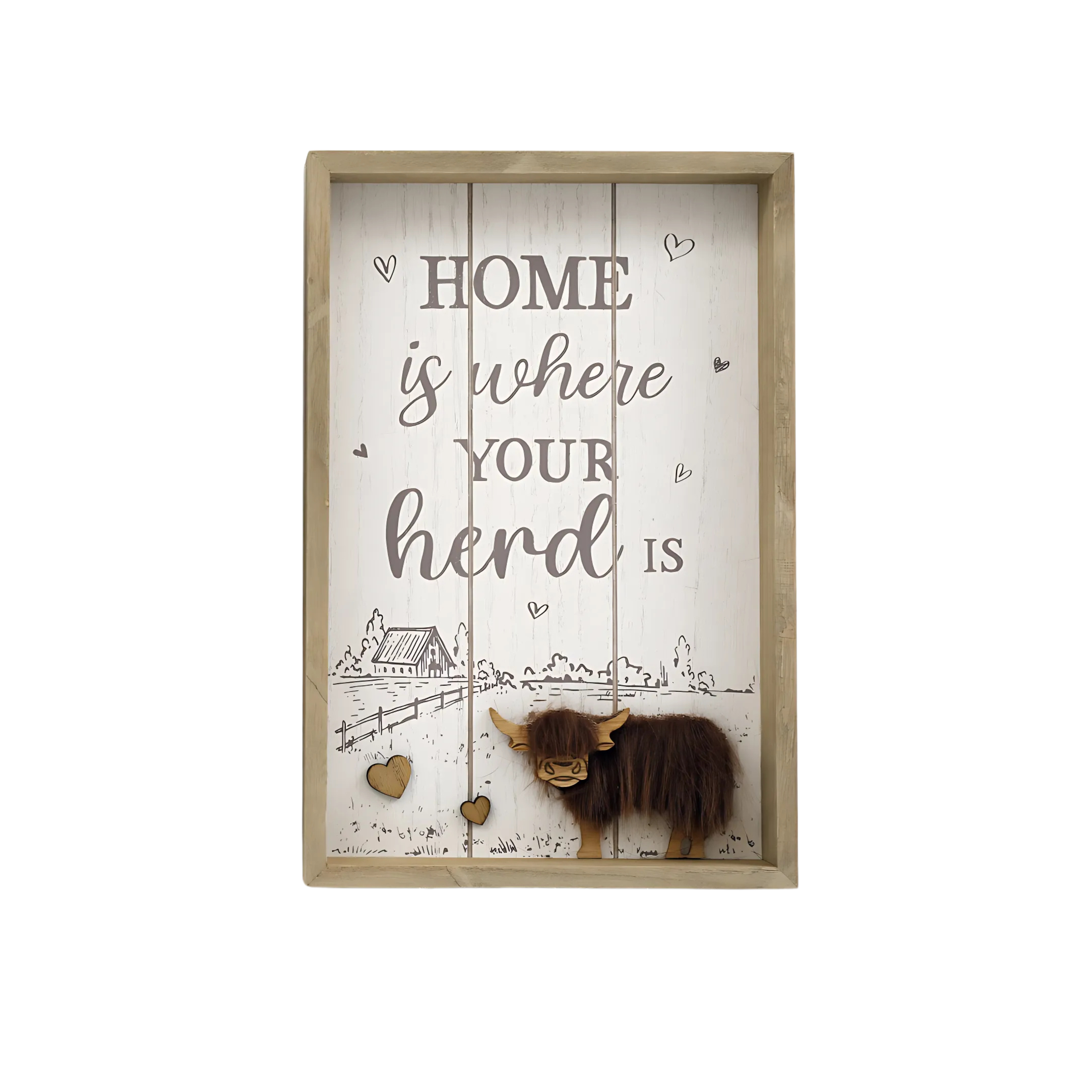 Decorative Highland Cow Plaque - Choose Design