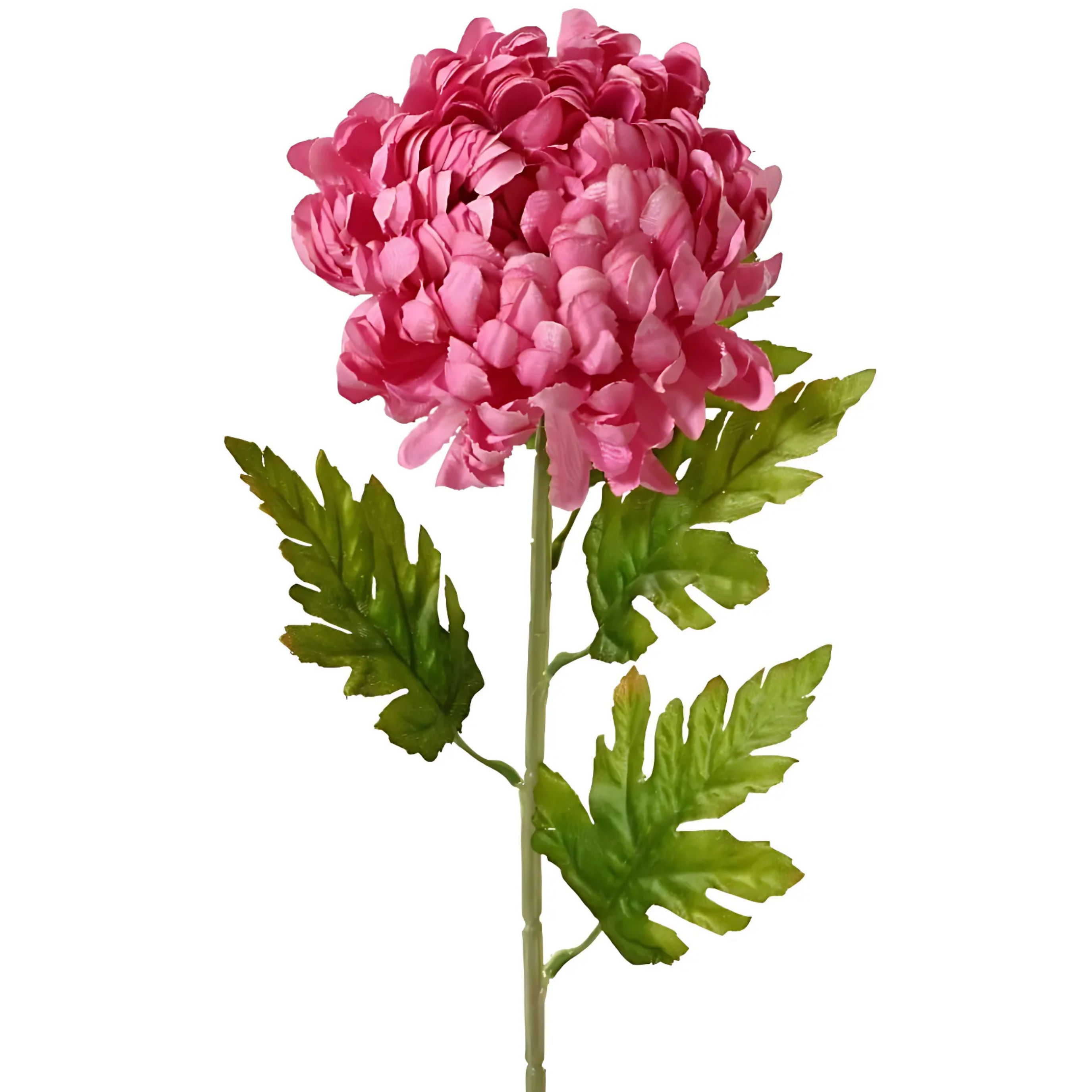 Chrysanthemum Artificial Flower Stem Pink Tone