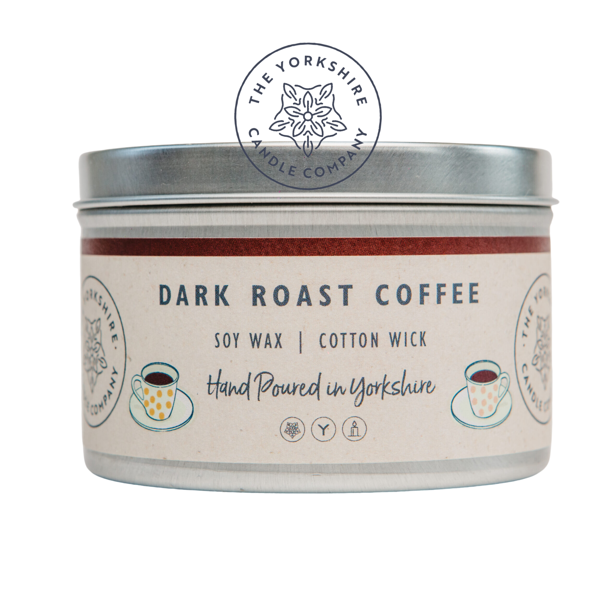 Dark Roast Coffee - Soy Wax Cotton Wick Hand Poured Candle by The Yorkshire Candle Company