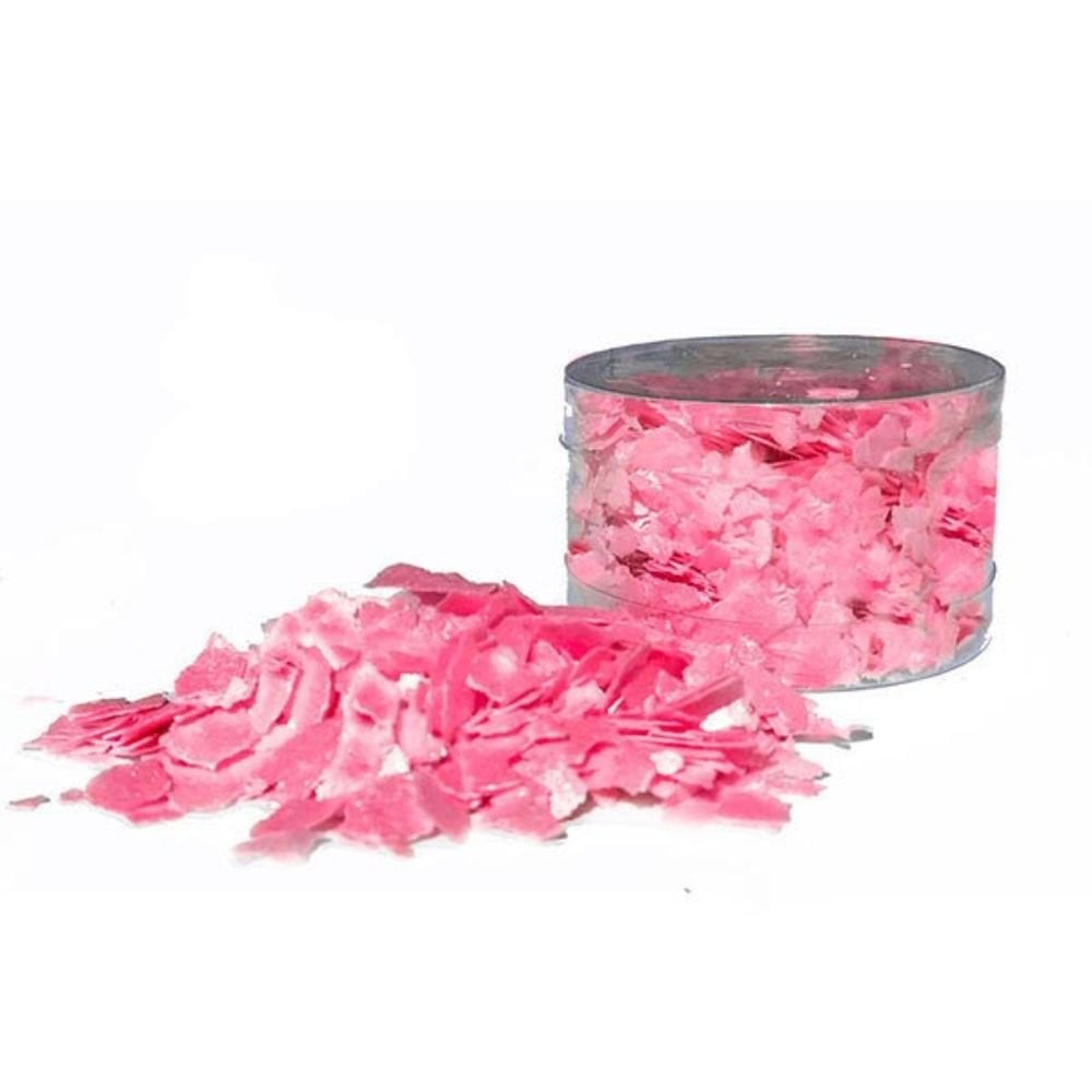 Crystal Candy Edible Cake Flakes - Rose Mist Pink