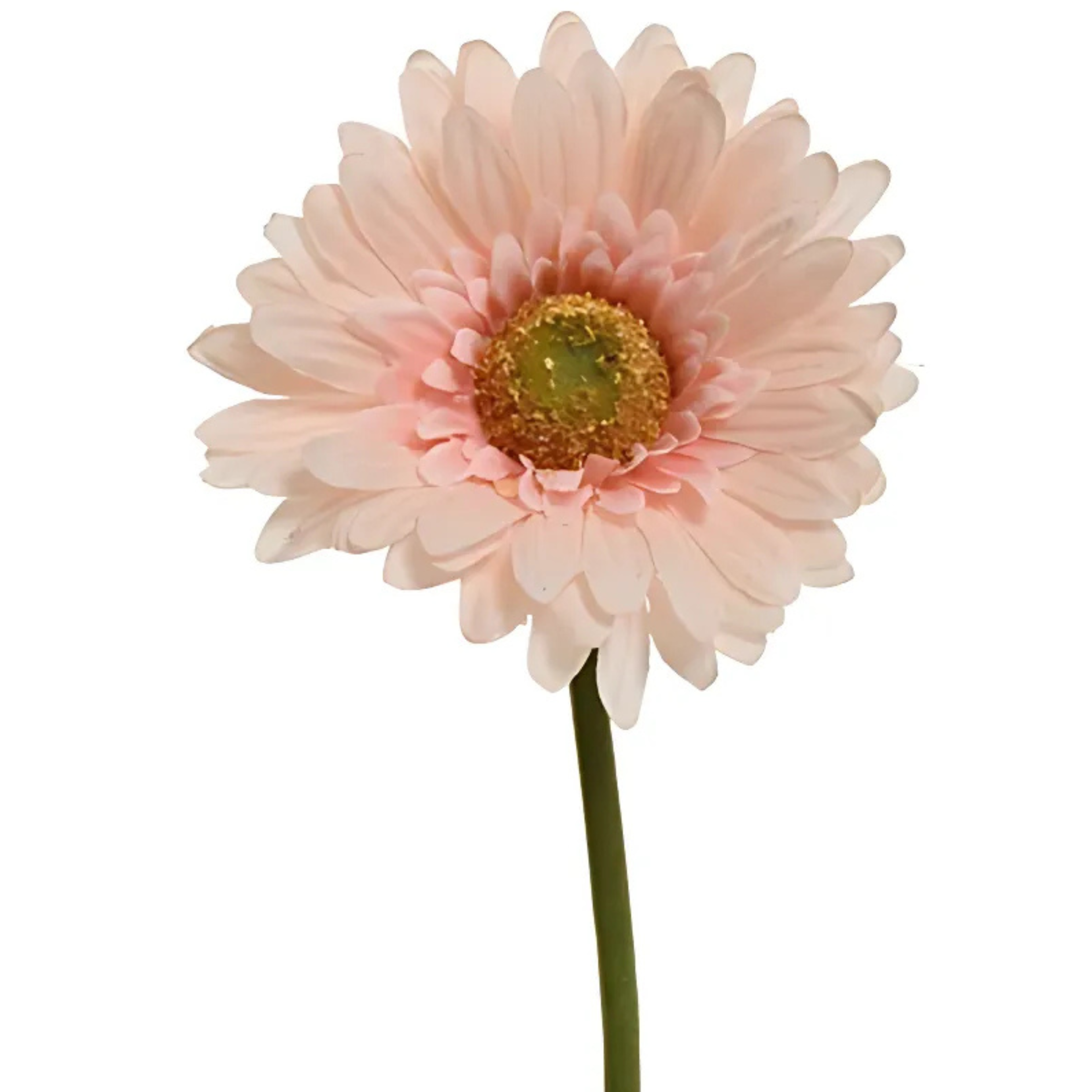 Gerbera Artificial Flower Stem Pale Peachy Pink