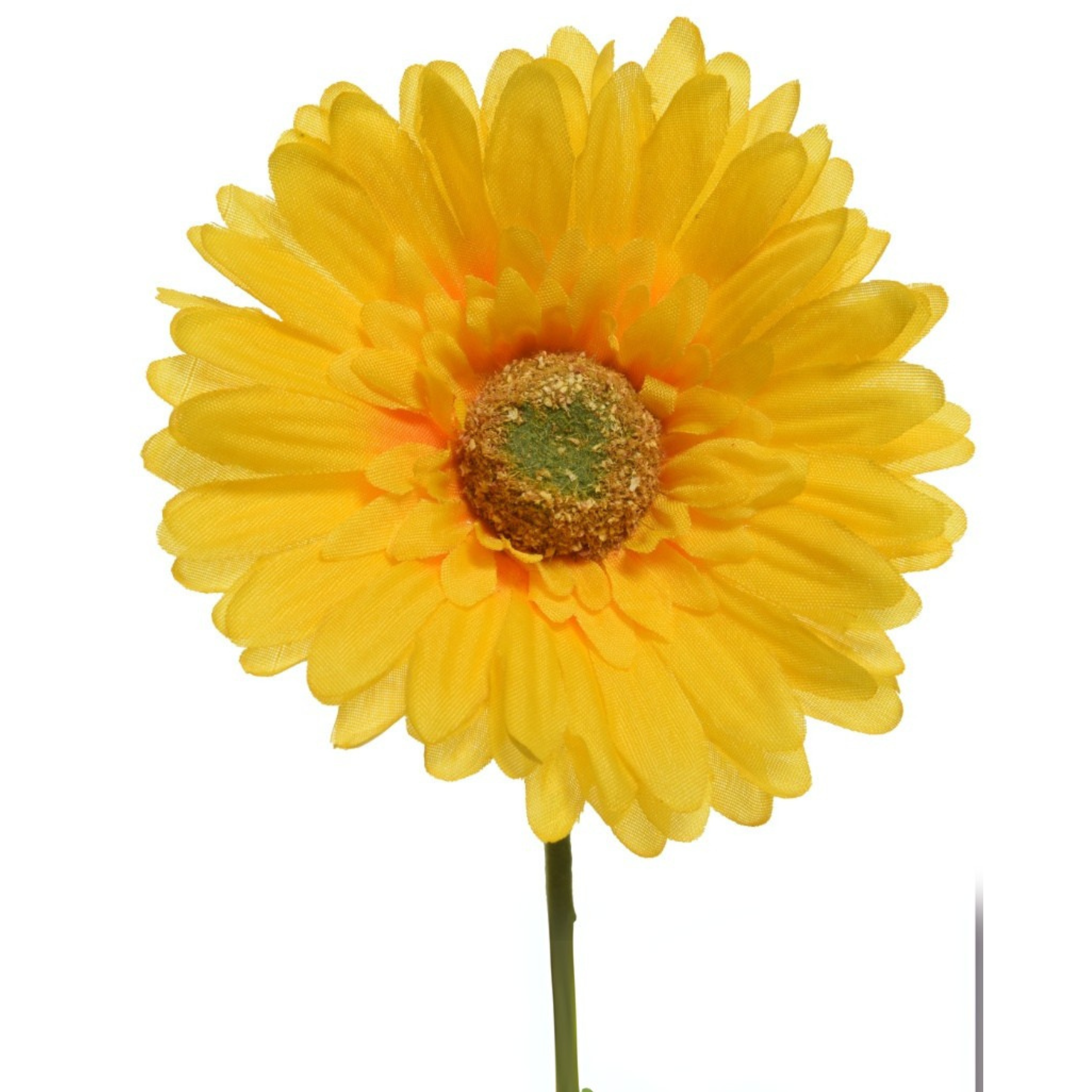 Gerbera Artificial Flower Stem Yellow