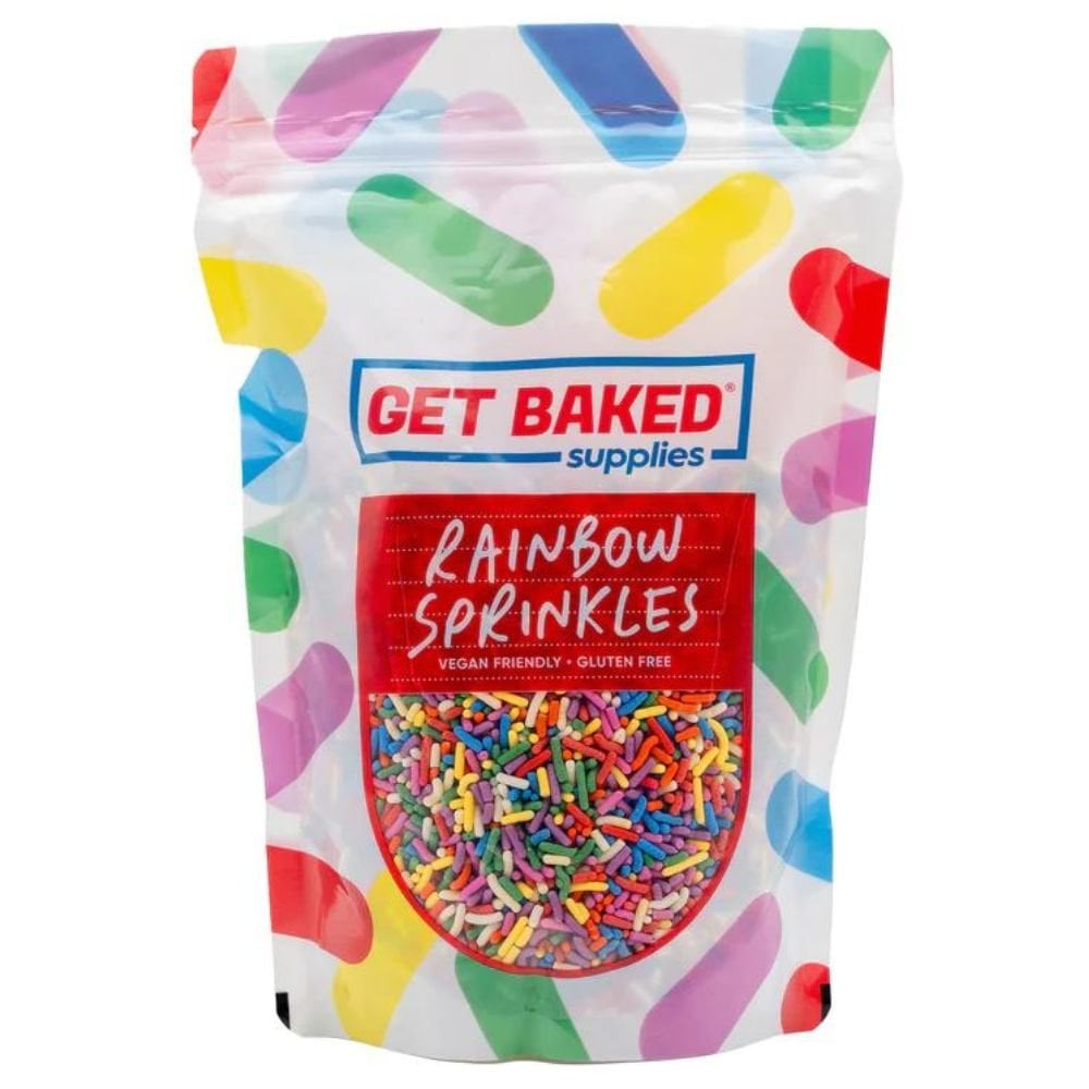 Get Baked Rainbow Sugar Strand  Edible Sprinkles