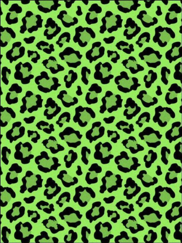 Green Leopard Print Edible Printed Cake Decor Topper Icing Sheet Toppers Decoration