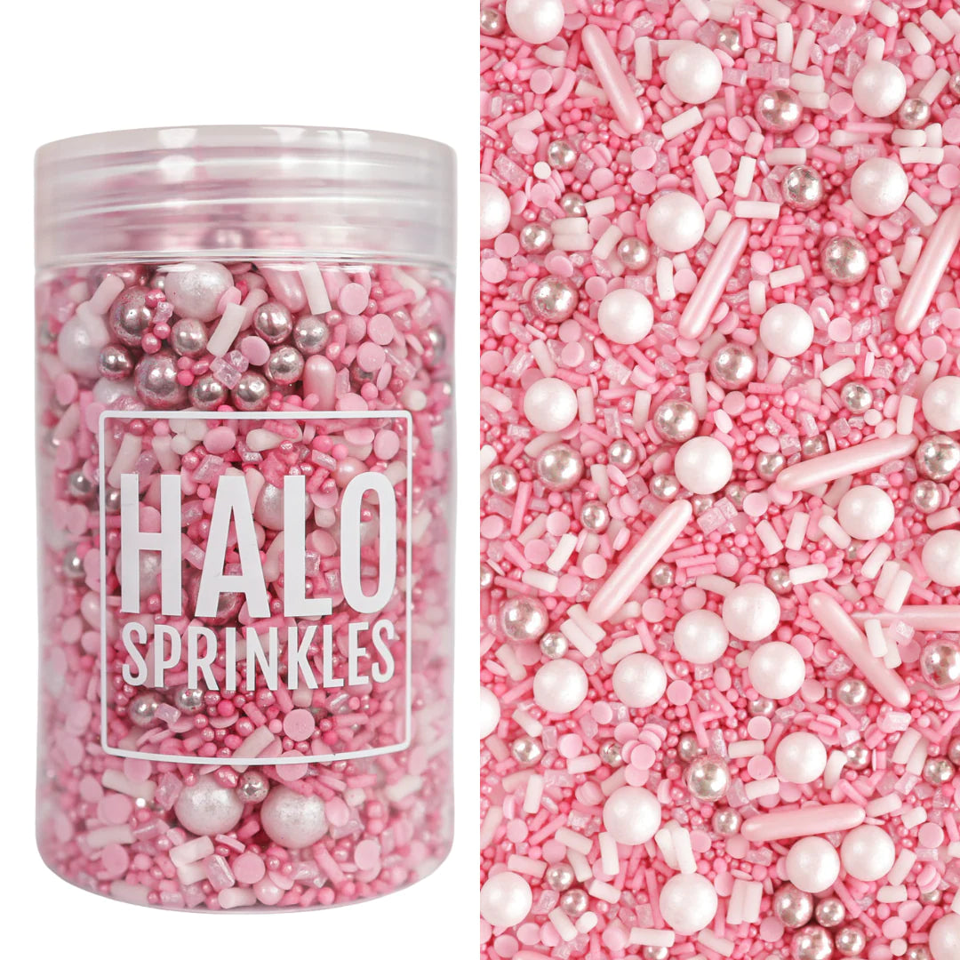 Halo Sprinkles - Luxury Edible Sprinkle Blend - Think Pink - Pink & White Mix