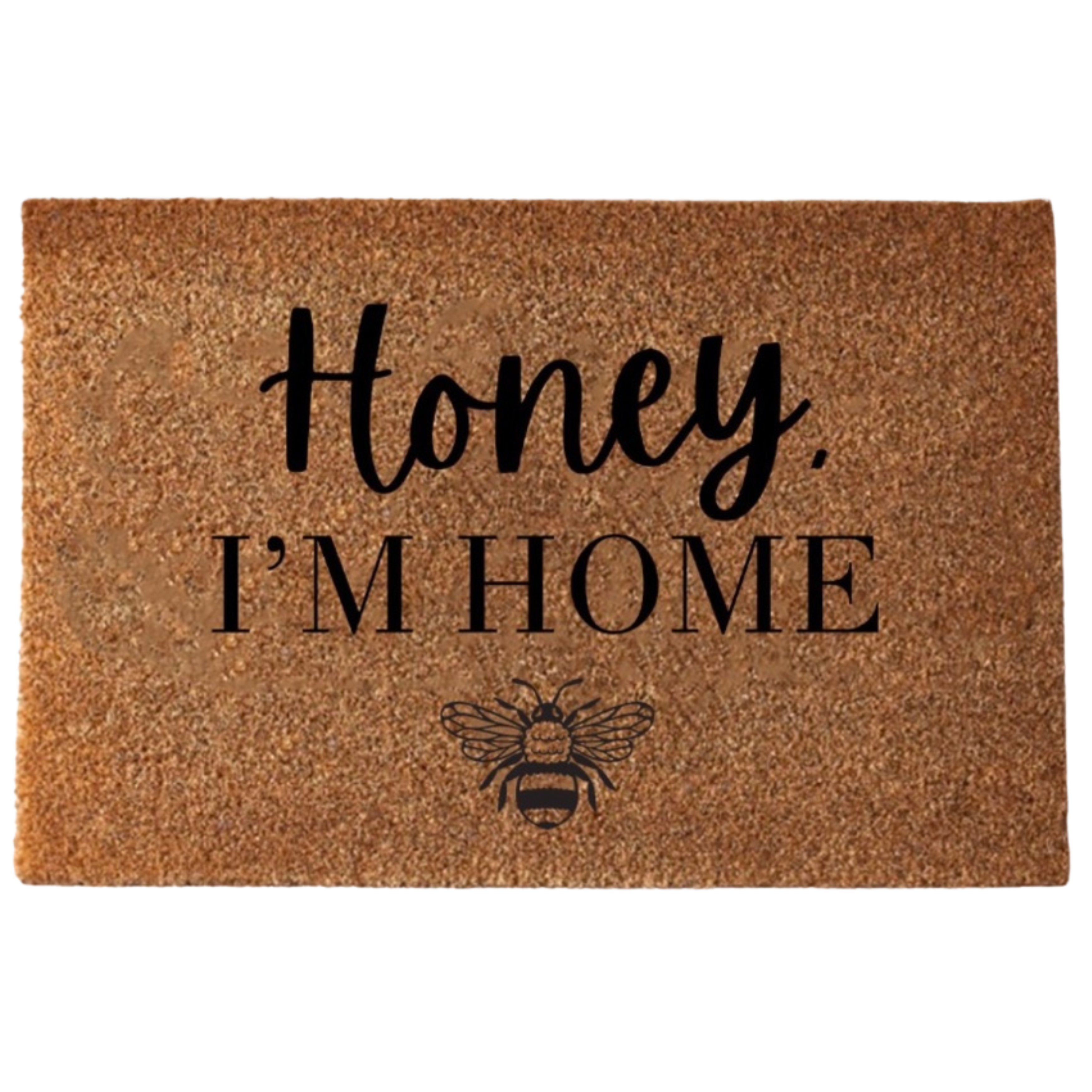 Honey I'm Home Bee Theme Door Mat