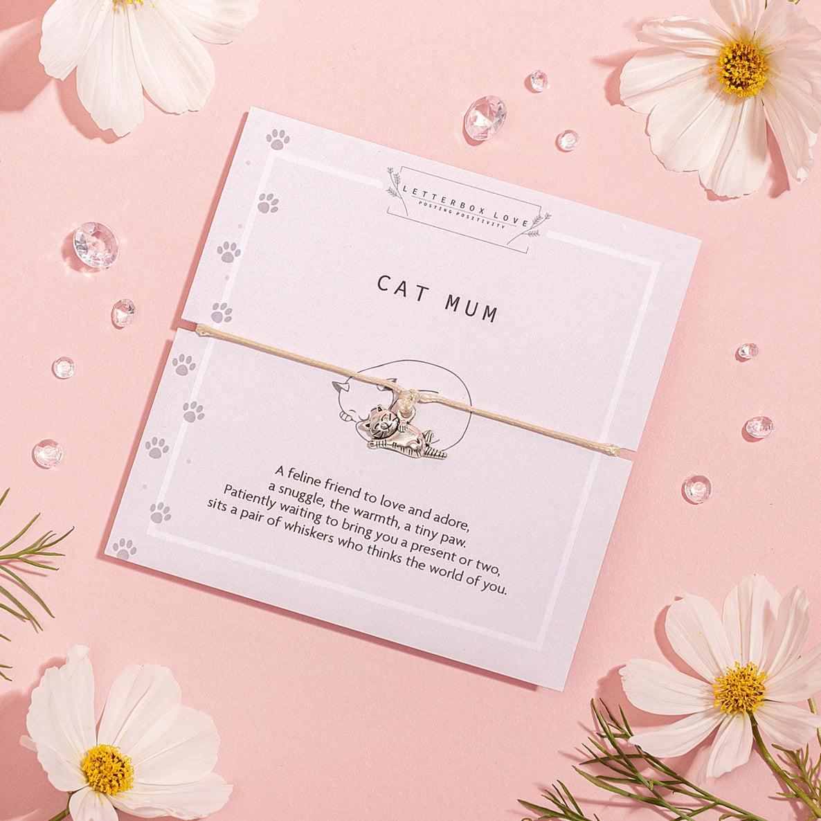 Letterbox Love Wish Bracelet - Cat Mum