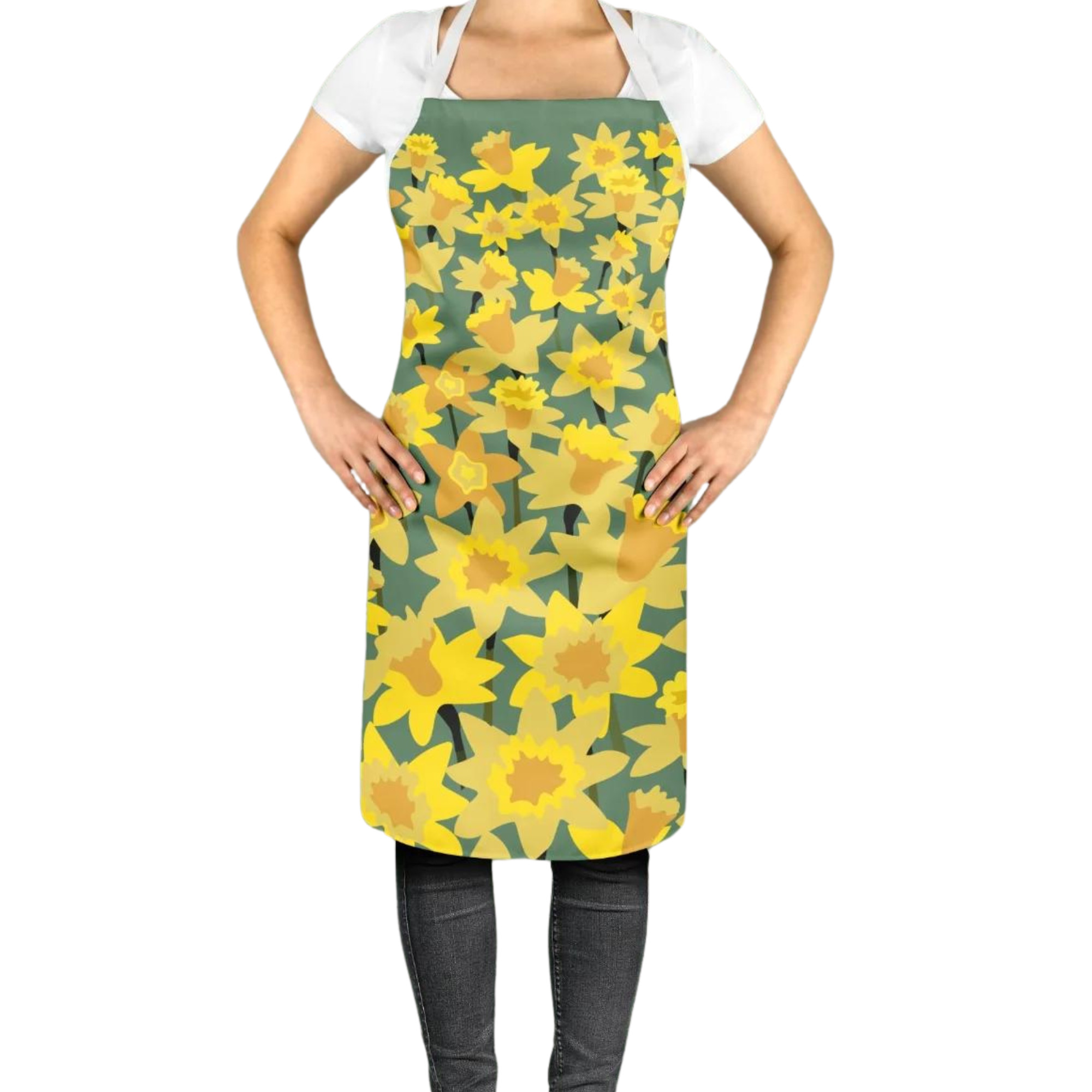 Max Rocks 'Daffodil Fields' Flowers Theme Apron