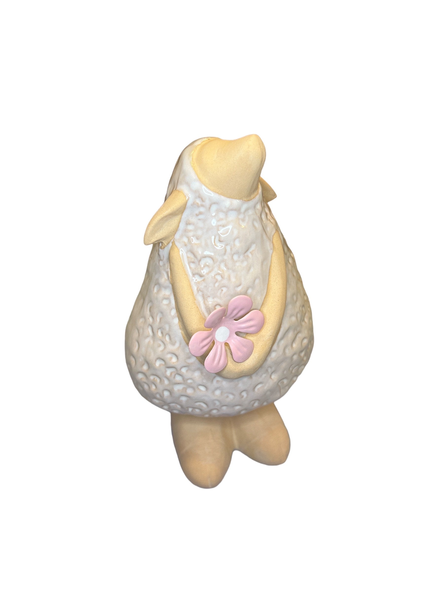 Spring Sheep Ornament Holding  Flower - Sold Singly