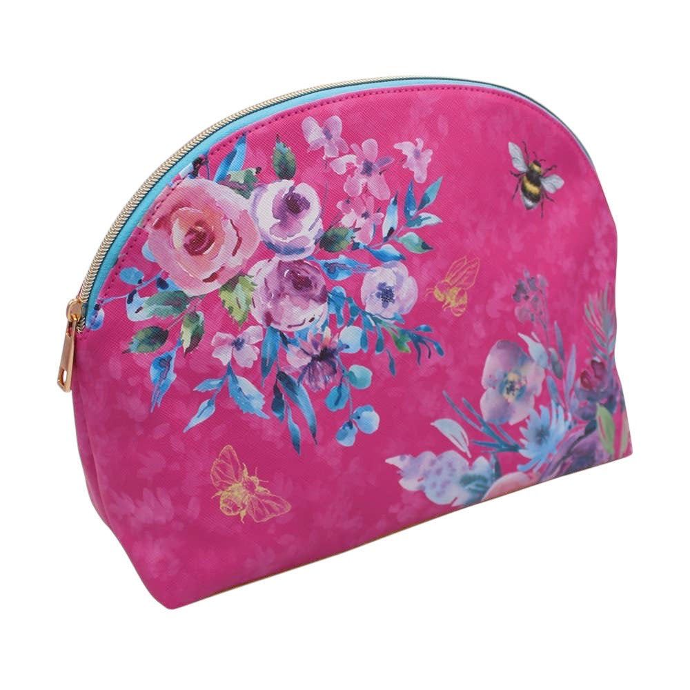Queen Bee Pink Cosmetic Bag for Style on the Go