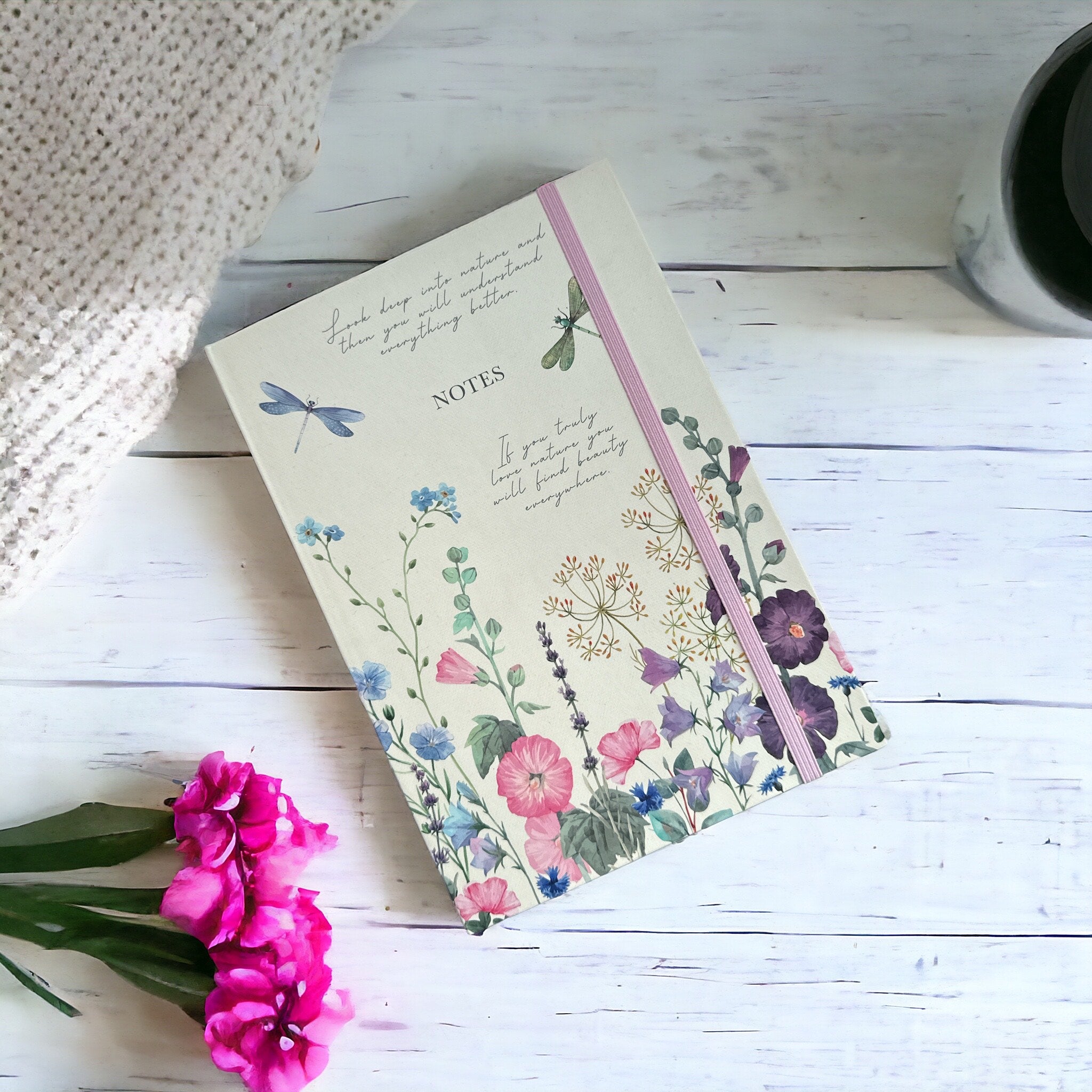 A5 Notebook - Wild Harmony Floral Butterfly Design