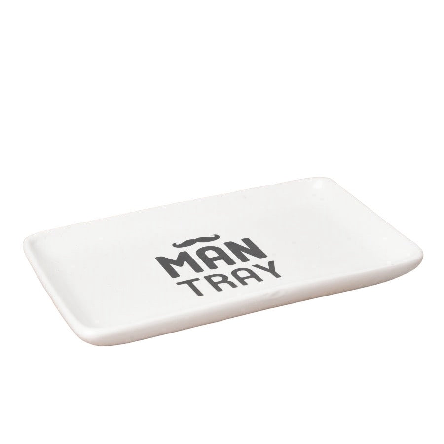 Man Tray Ceramic Trinket Storage Tray