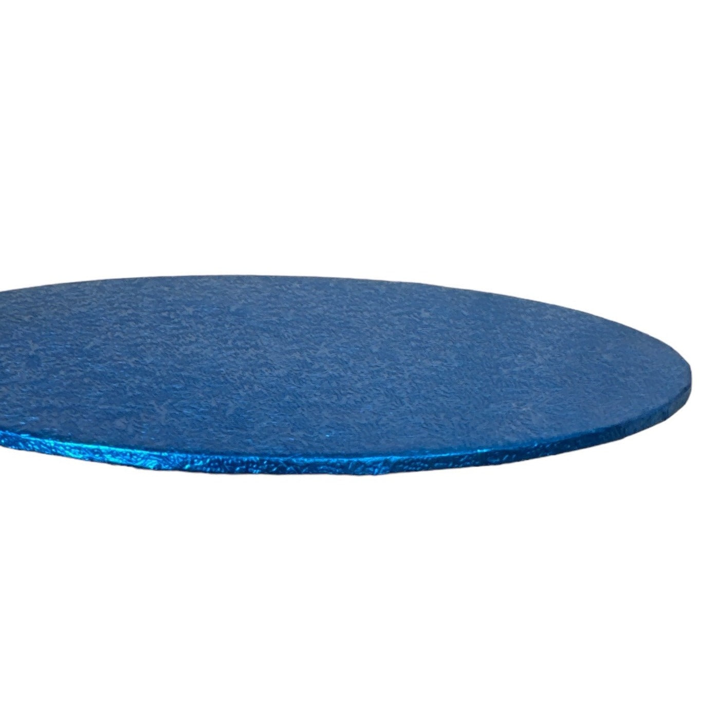 Double Thick Round Turn Edge Cake Card / Board (Circa 3mm Thick) - Blue - Choose Size