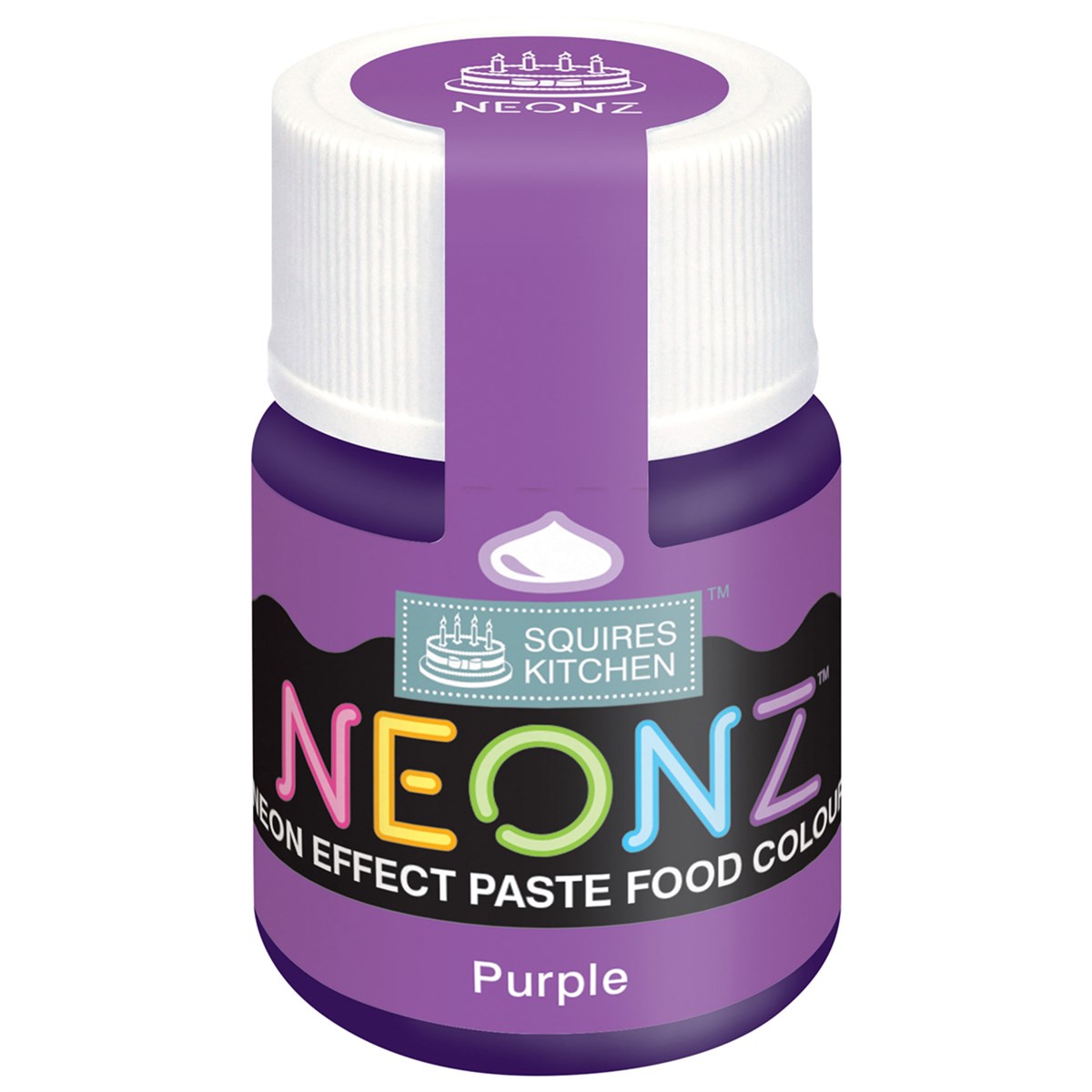 Squires Kitchen Neonz Neon Effect Concentrated Paste Food Colouring - 20g - Purple