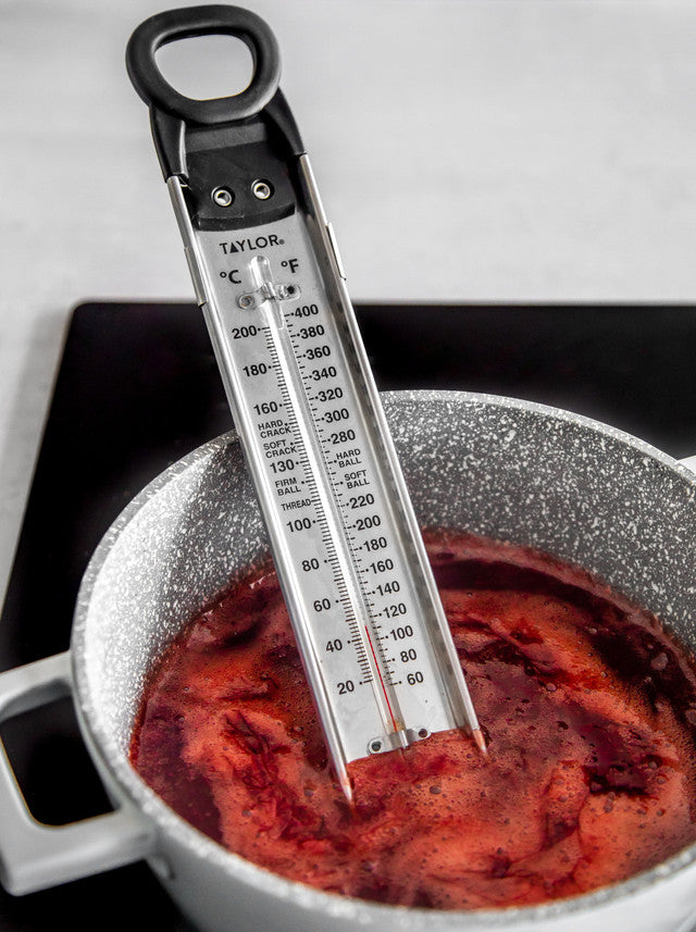 Taylor Sugar Thermometer with Pan Clip Stainless Steel