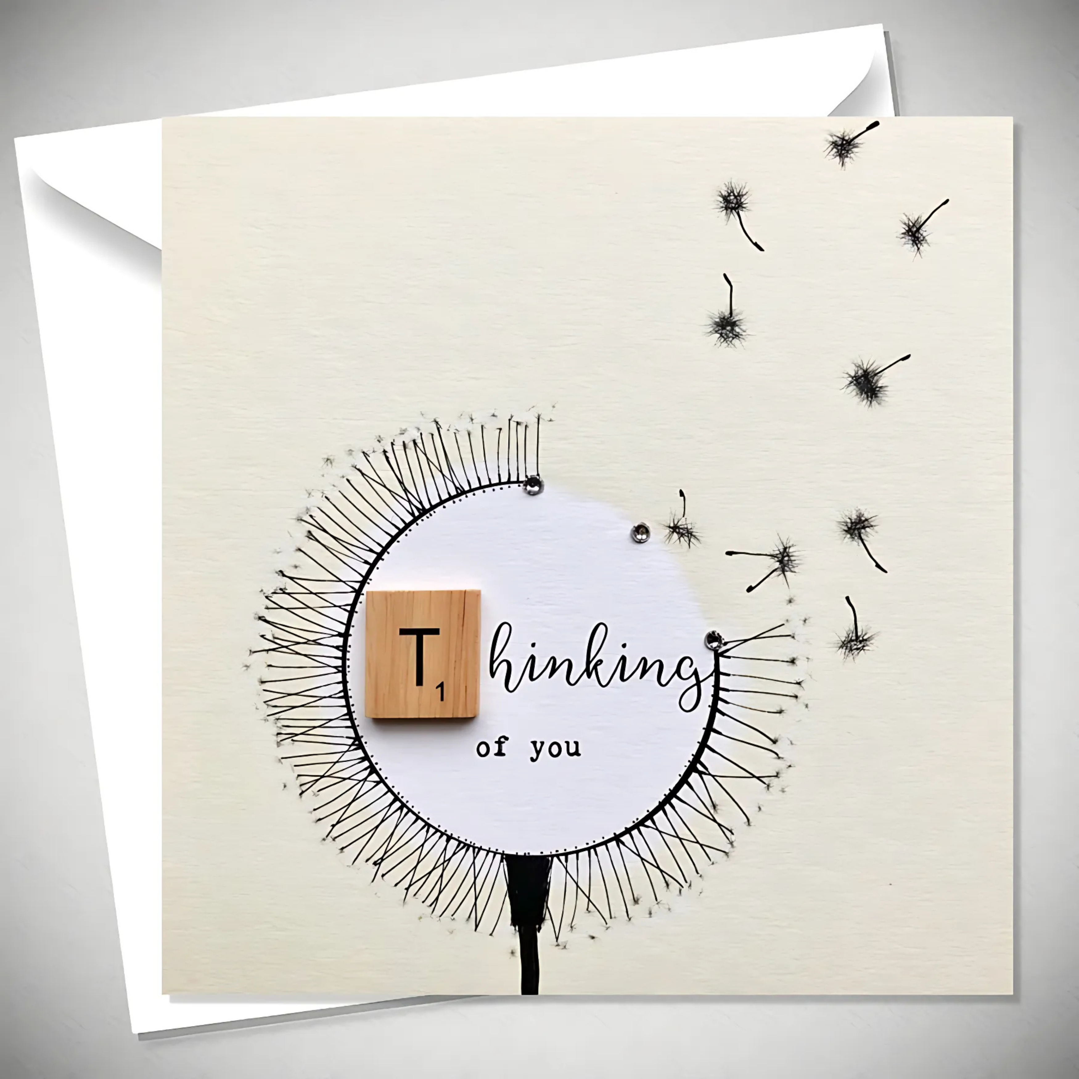 Thinking of You Dandelion Greeting Card & Envelope