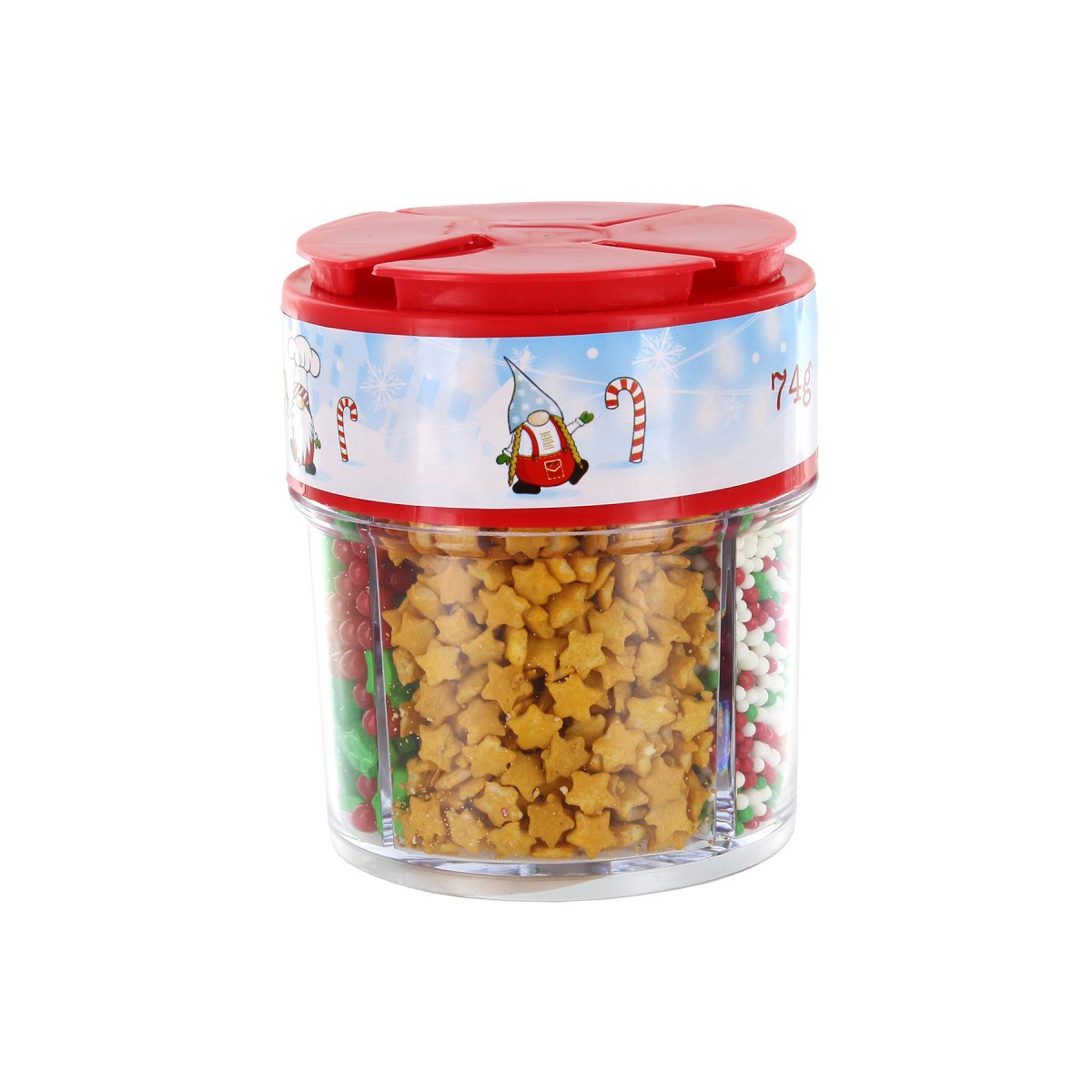 Christmas Edible Cake or Cupcake Sprinkles Assorted