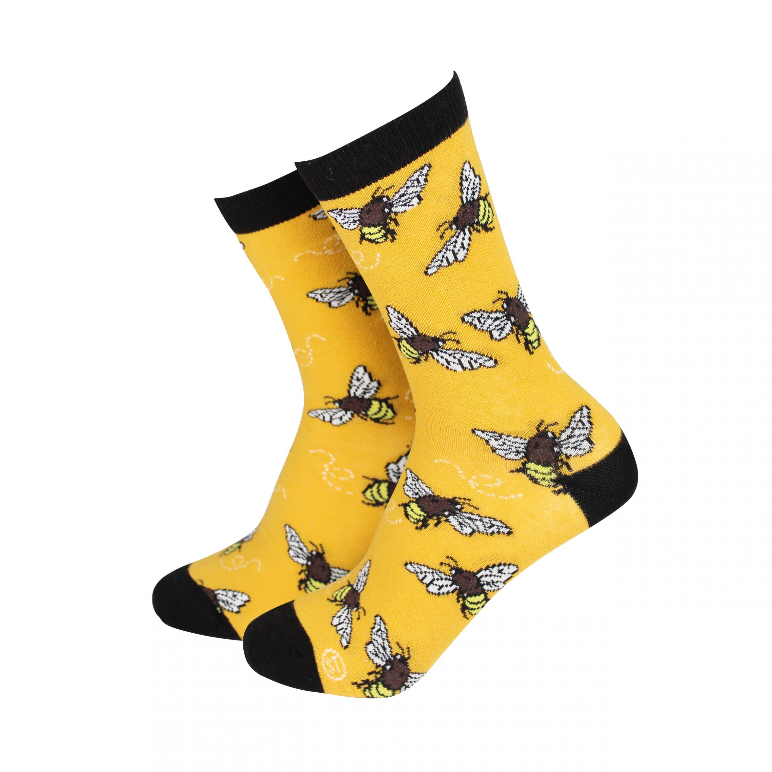 Bee - Women's Bamboo Socks - UK 4 - 7