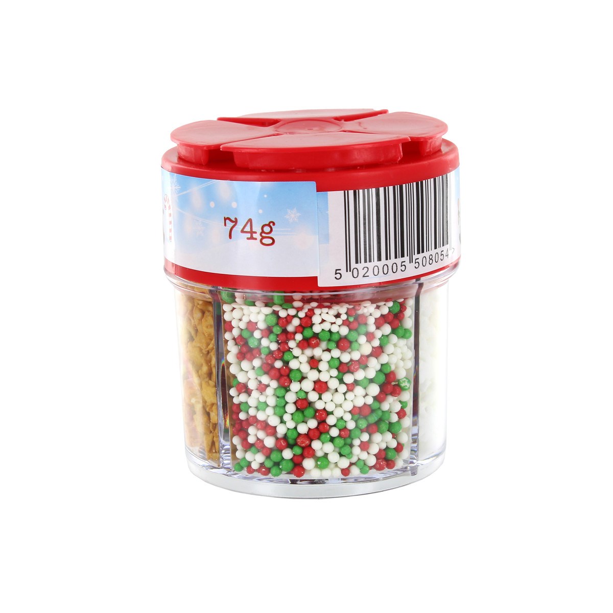 Christmas Edible Cake or Cupcake Sprinkles Assorted