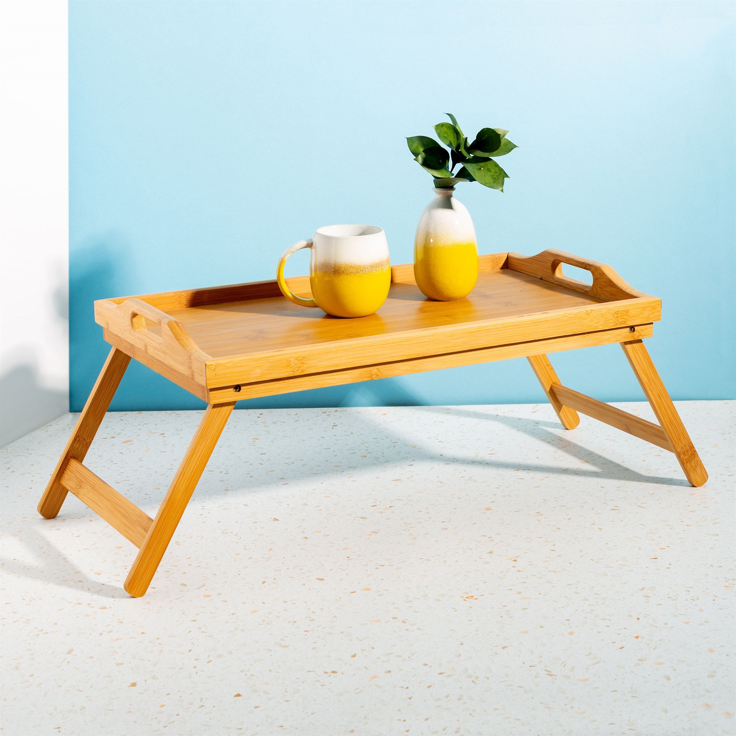 Sass & Belle Bamboo Breakfast Tray with Folding Legs