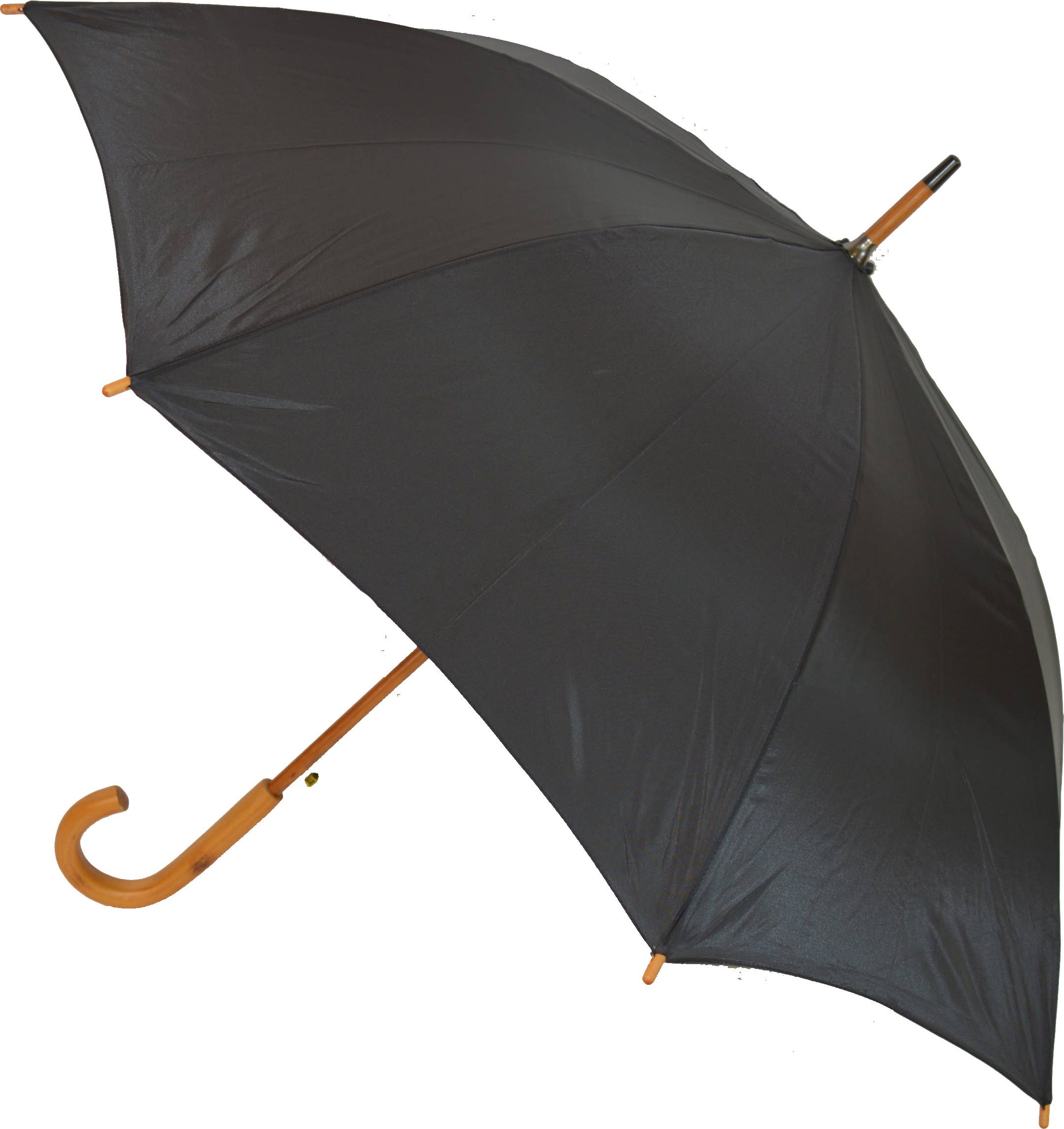 Gents Auto Stick Umbrella with wood hooked handle