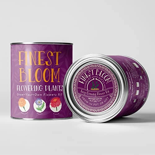 Finest Bloom Grow Your Own Flowers Tin Kit Gardening Gift