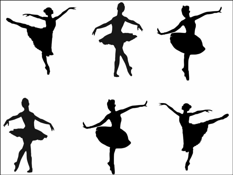 Ballet Dancing Dancer silhouette Background edible Printed Cake Decor Topper Icing Sheet  Toppers Decoration