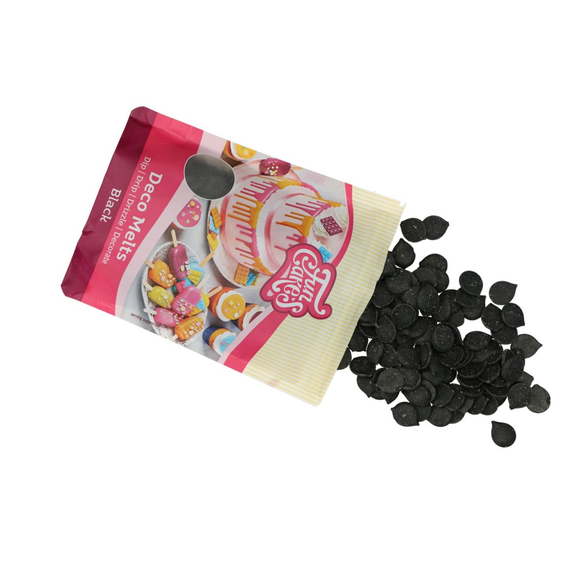 FunCakes - Deco Candy Melts Buttons - Black