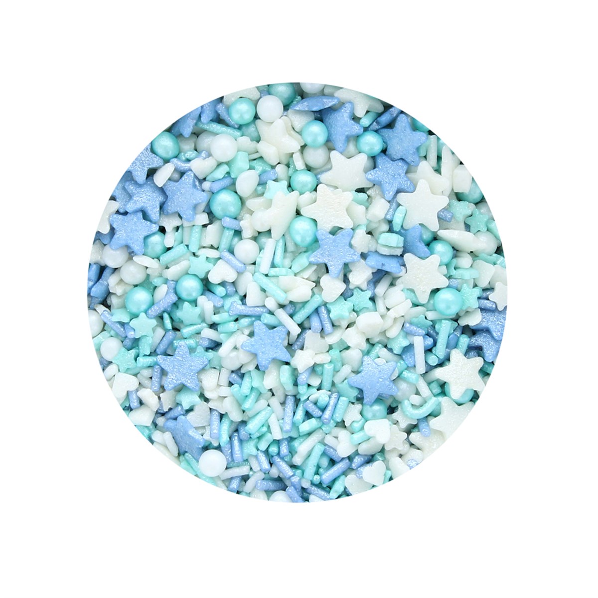 Edible Assorted Cake Sprinkles - Blue Mix 75 grams
