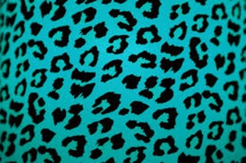 Blue Leopard Print edible Cake Decor Topper Icing Sheet  Toppers Decoration