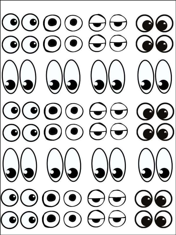 Cartoon eyes monster eyes eye balls Edible Printed Cake Decor Topper Icing Sheet Toppers Decoration Edible Printed Cake Decor Topper Icing Sheet Toppers Decoration