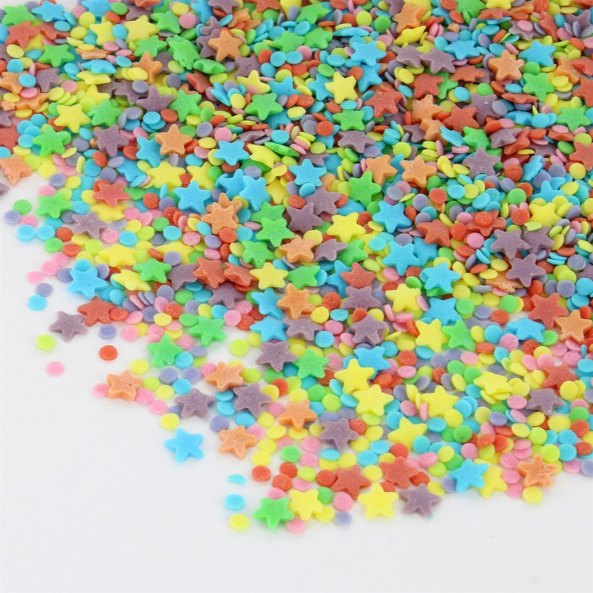 Edible Assorted Cake Sprinkles - Rainbow Confetti Sprinkles - 75grams