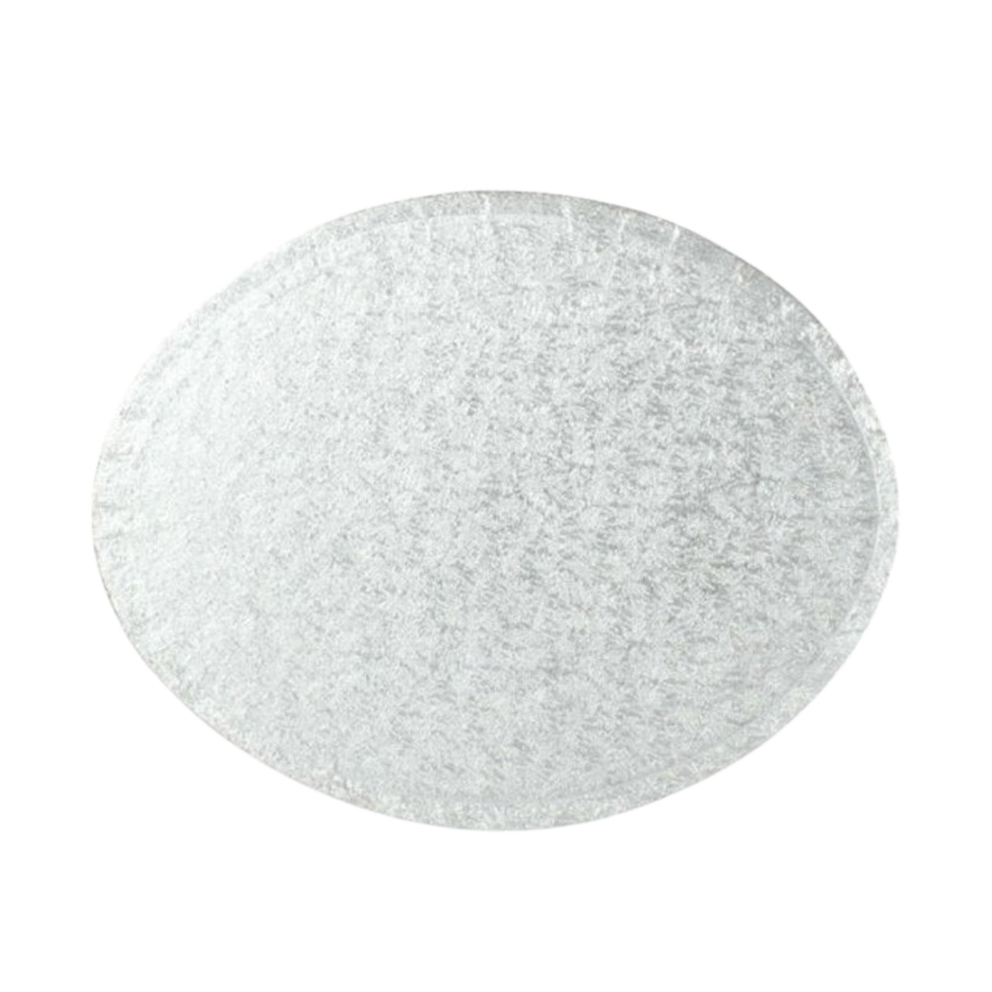 Oval Cake Drum 12mm Thick Cake Board - Silver - 10" x 8"