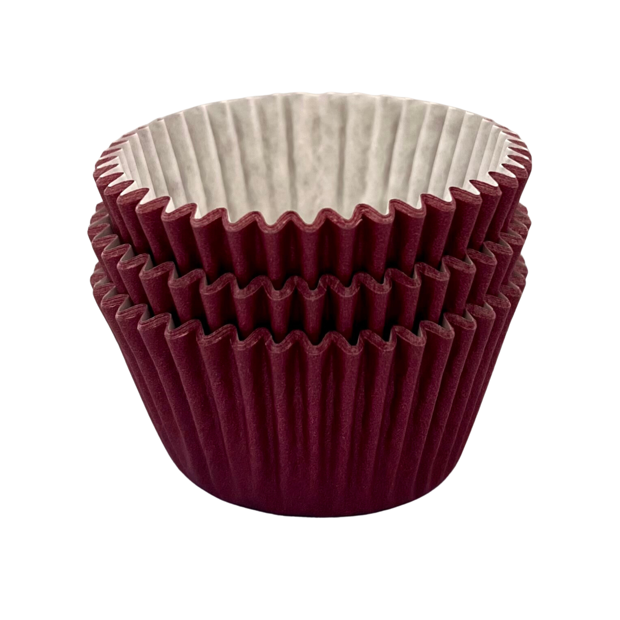Paper Cupcake Baking Cases - pack of Approx 36 - Burgundy