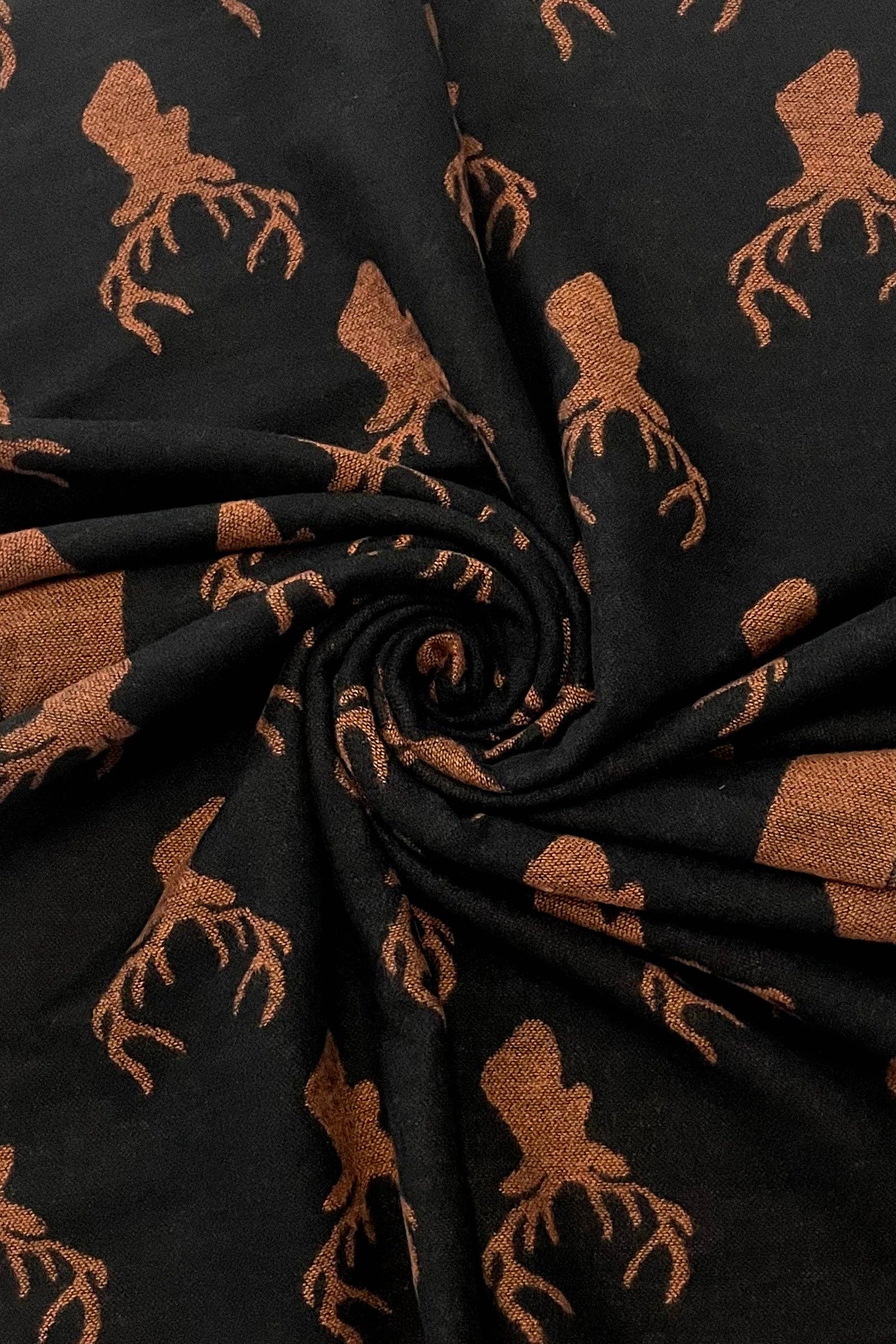 Repeat Stag Print Scarf