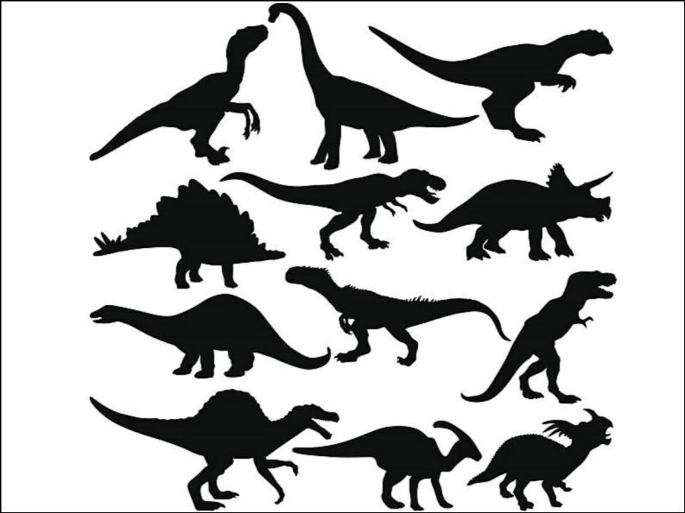 dinosaur animal Silhouette Background edible Printed Cake Decor Topper Icing Sheet Toppers Decoration