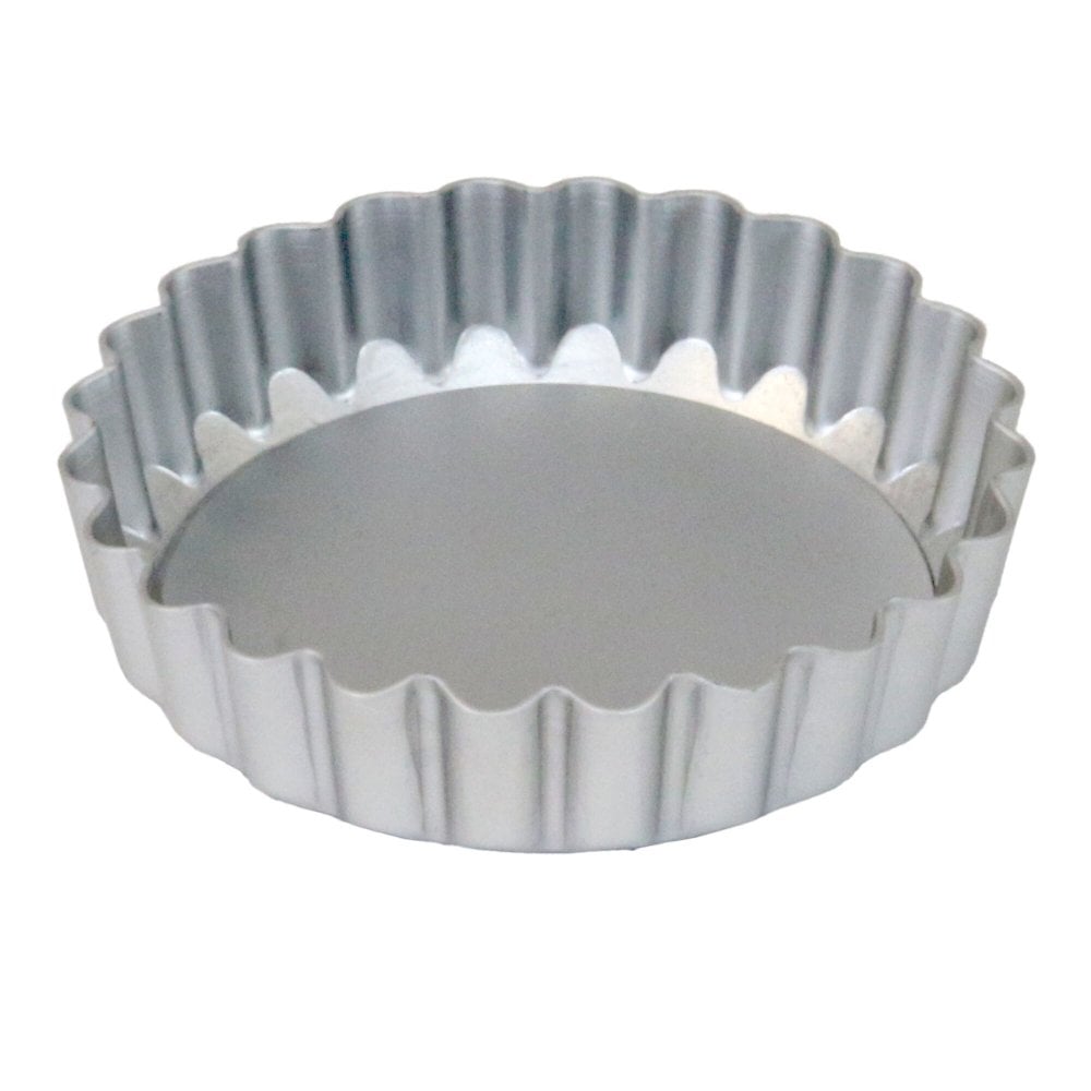 PME Silver Anodised Aluminium 10cm / 4" Loose Based Tart Tin