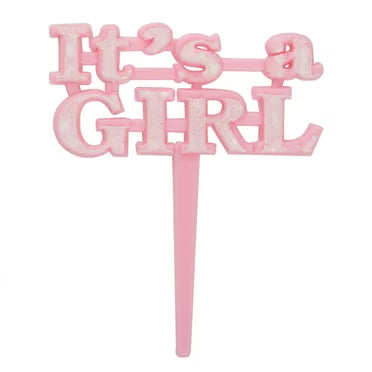 It's a Girl Pack of 8 Cupcake / Cake Pics Decorations