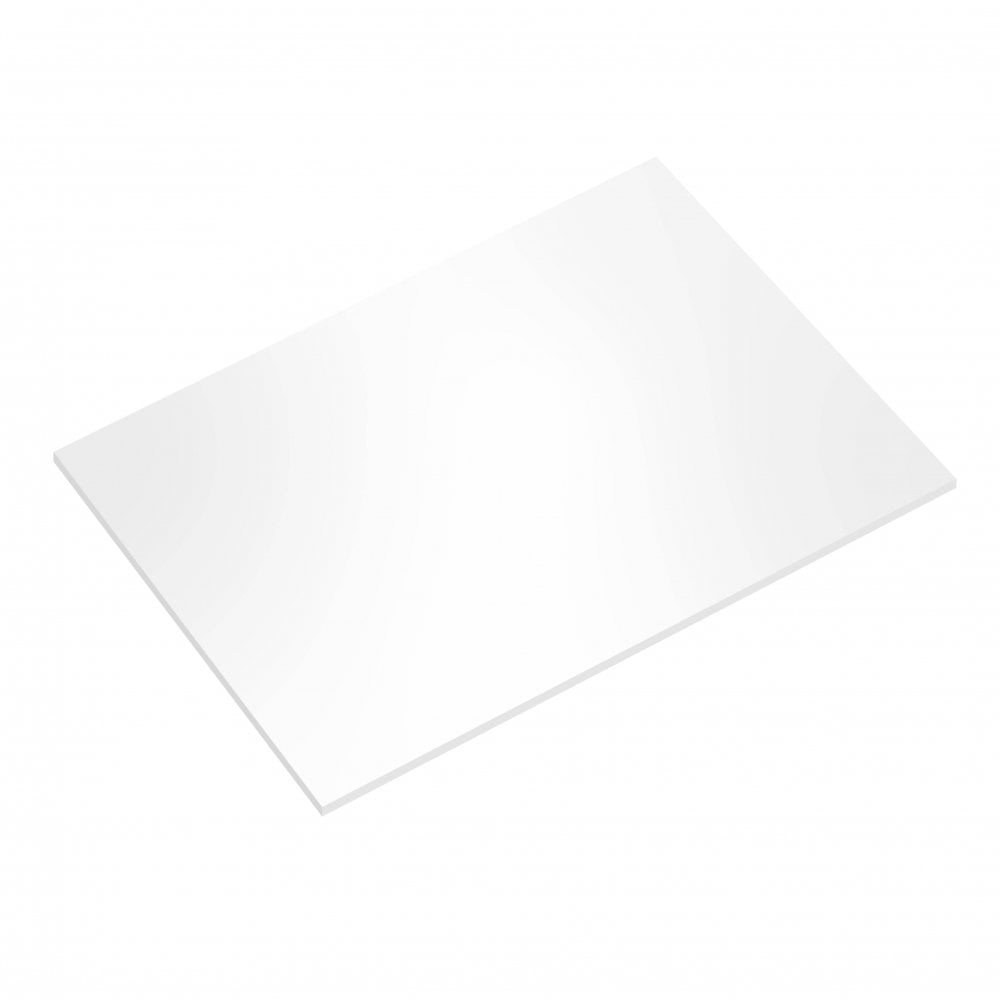 18" x 14" Rectangle Cake Board - Gloss White Masonite (5mm Thick)