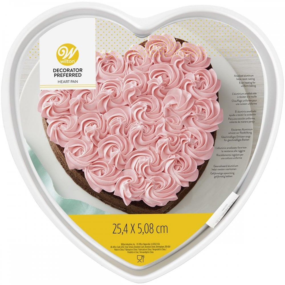 Wilton Decorator Preferred 10" Cake Pan Baking Tin - Heart