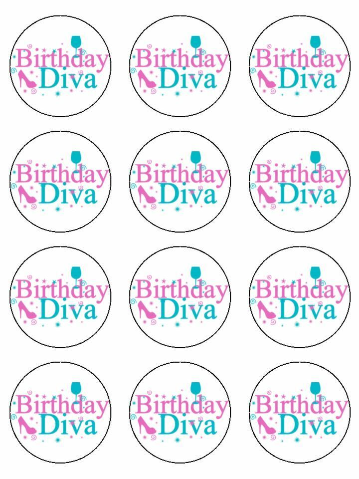 Happy Birthday Diva shoes Colourful